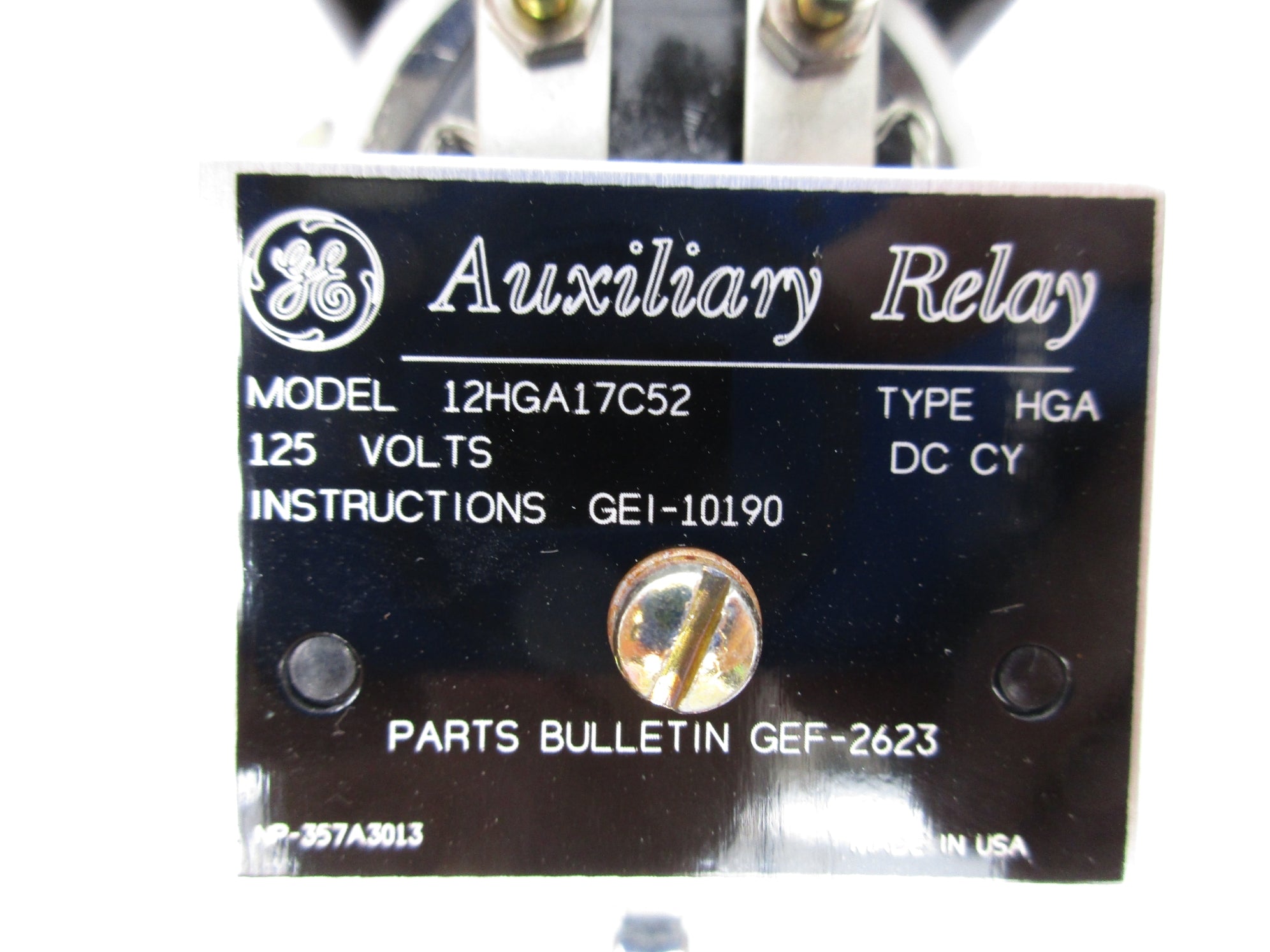 GENERAL ELECTRIC 12HGA17C52 125V NSNP
