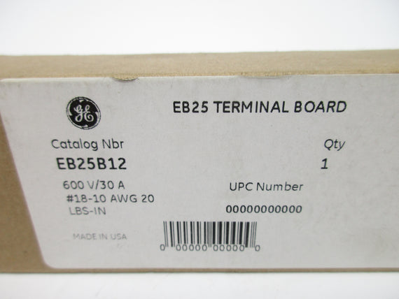 GENERAL ELECTRIC EB25B12 600V 30A NSMP