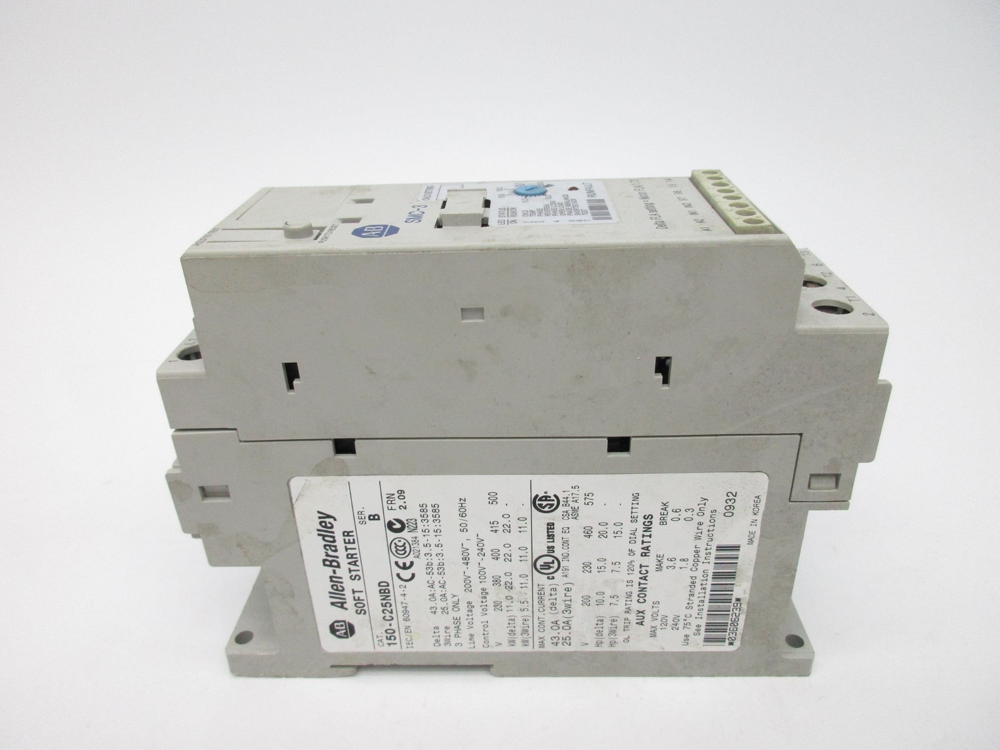ALLEN BRADLEY 150-C25NBD SER. B F/W 2.09 8.3-25.0A 240V NSNP