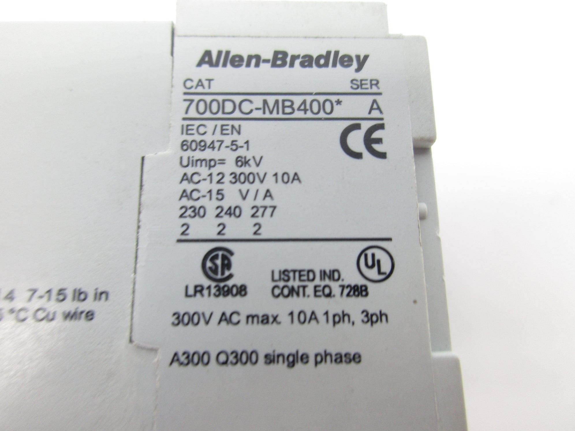 INDUSTRIAL SPARE PART 700DC-MB400Z24 SER. A 24VDC 10A NSNP