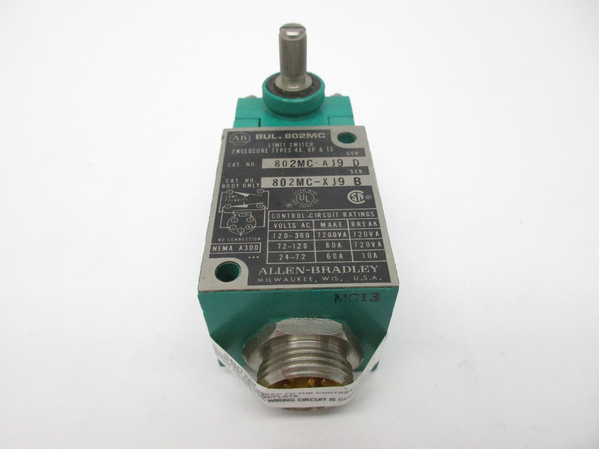 ALLEN BRADLEY 802MC-AJ9 SER. D NSNP
