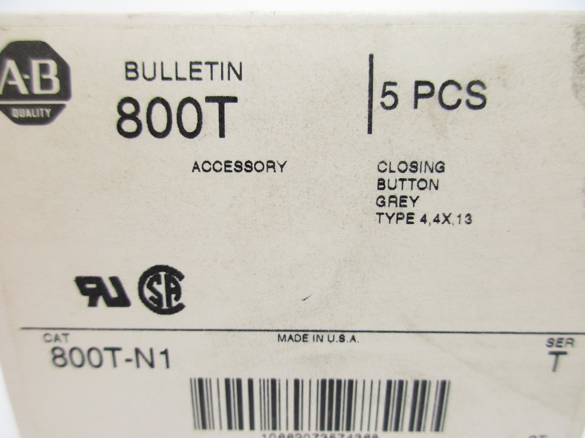 INDUSTRIAL SPARE PART 800T-N1 SER. T (PKG OF 5) (WH) NSMP