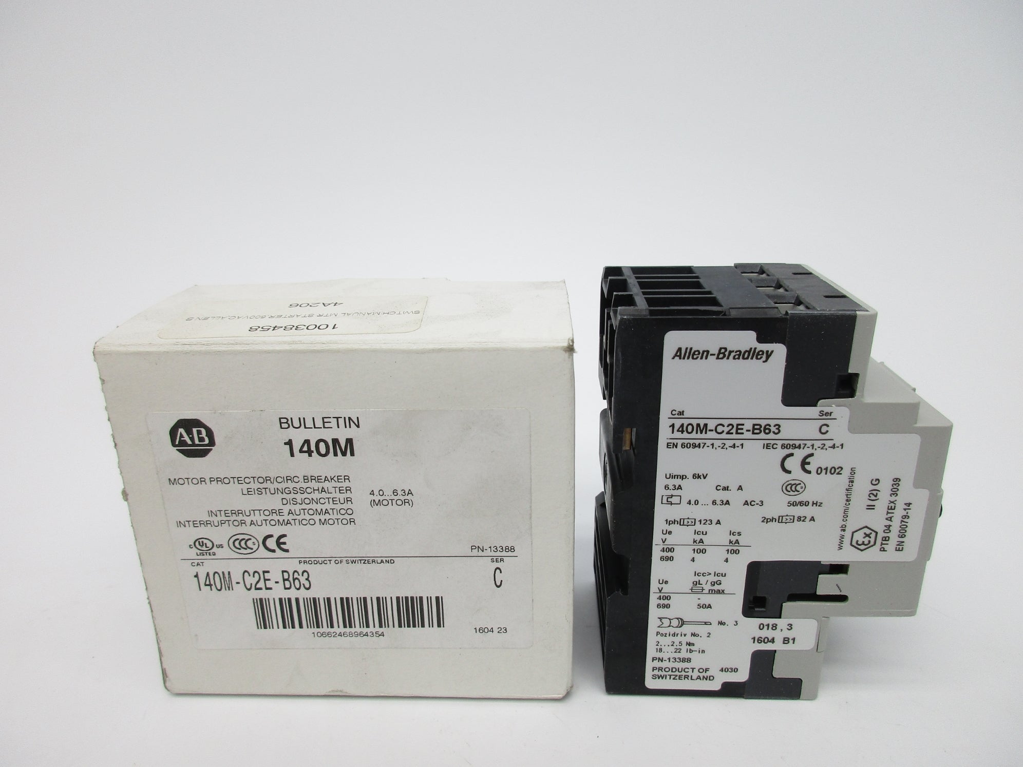 ALLEN BRADLEY 140M-C2E-B63 SER. C 4.0-6.3A (WH) NSMP