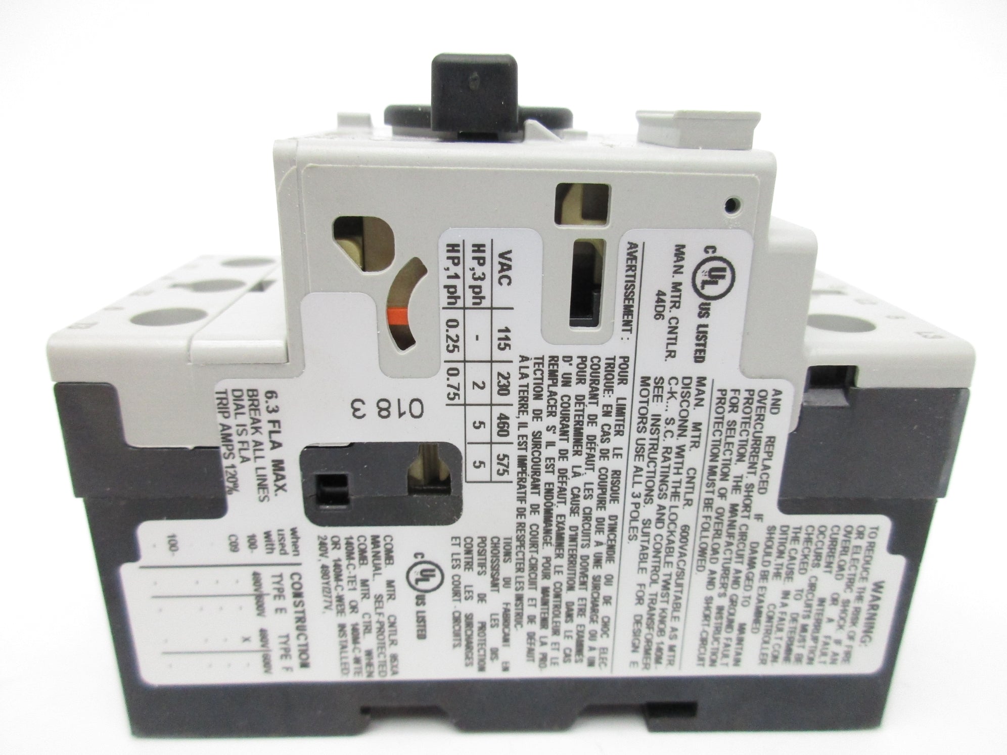 ALLEN BRADLEY 140M-C2E-B63 SER. C 4.0-6.3A (WH) NSMP
