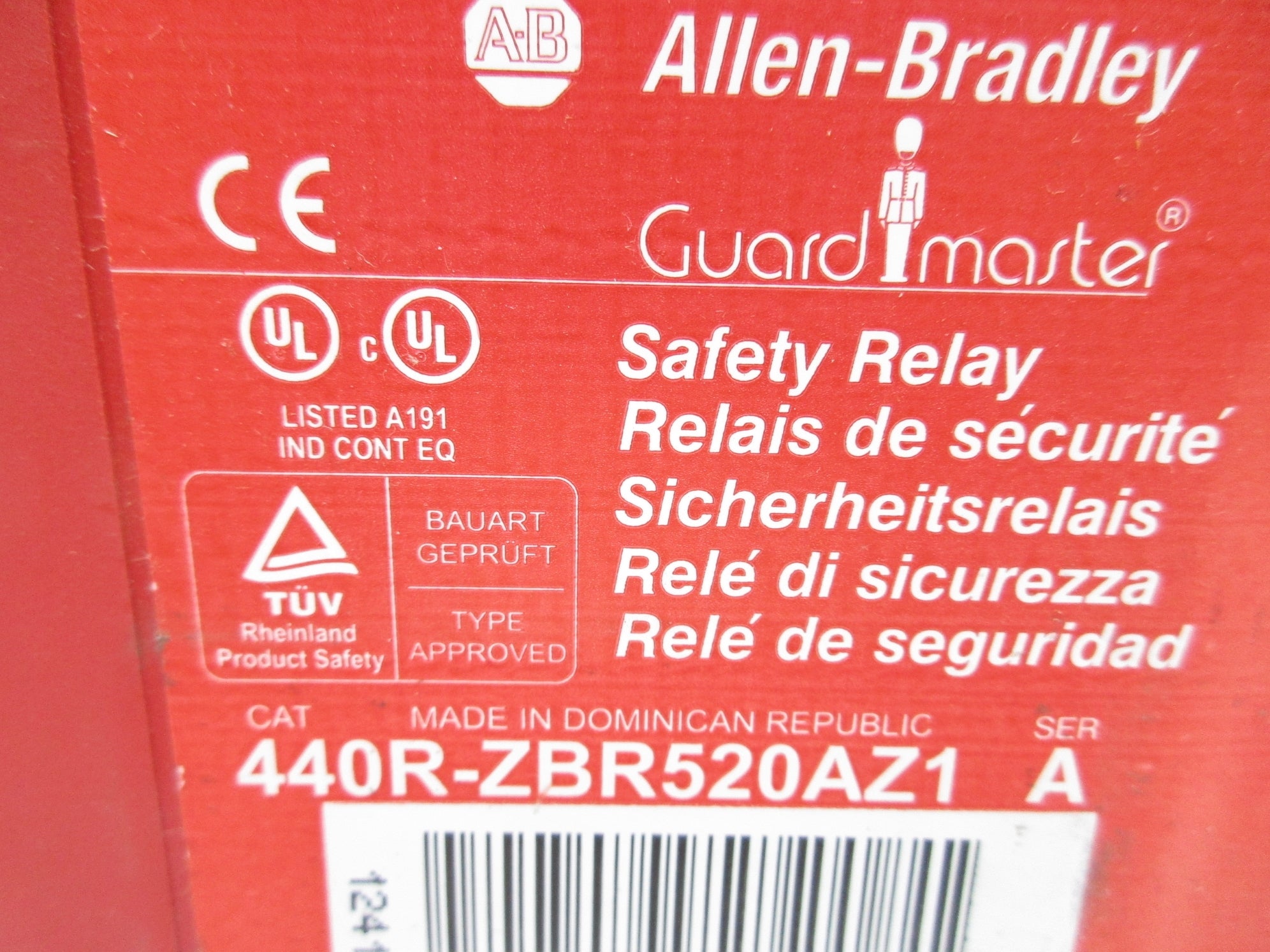 INDUSTRIAL SPARE PART 440R-ZBR520AZ1 SER. A 240V 1.5A (WH) NSMP