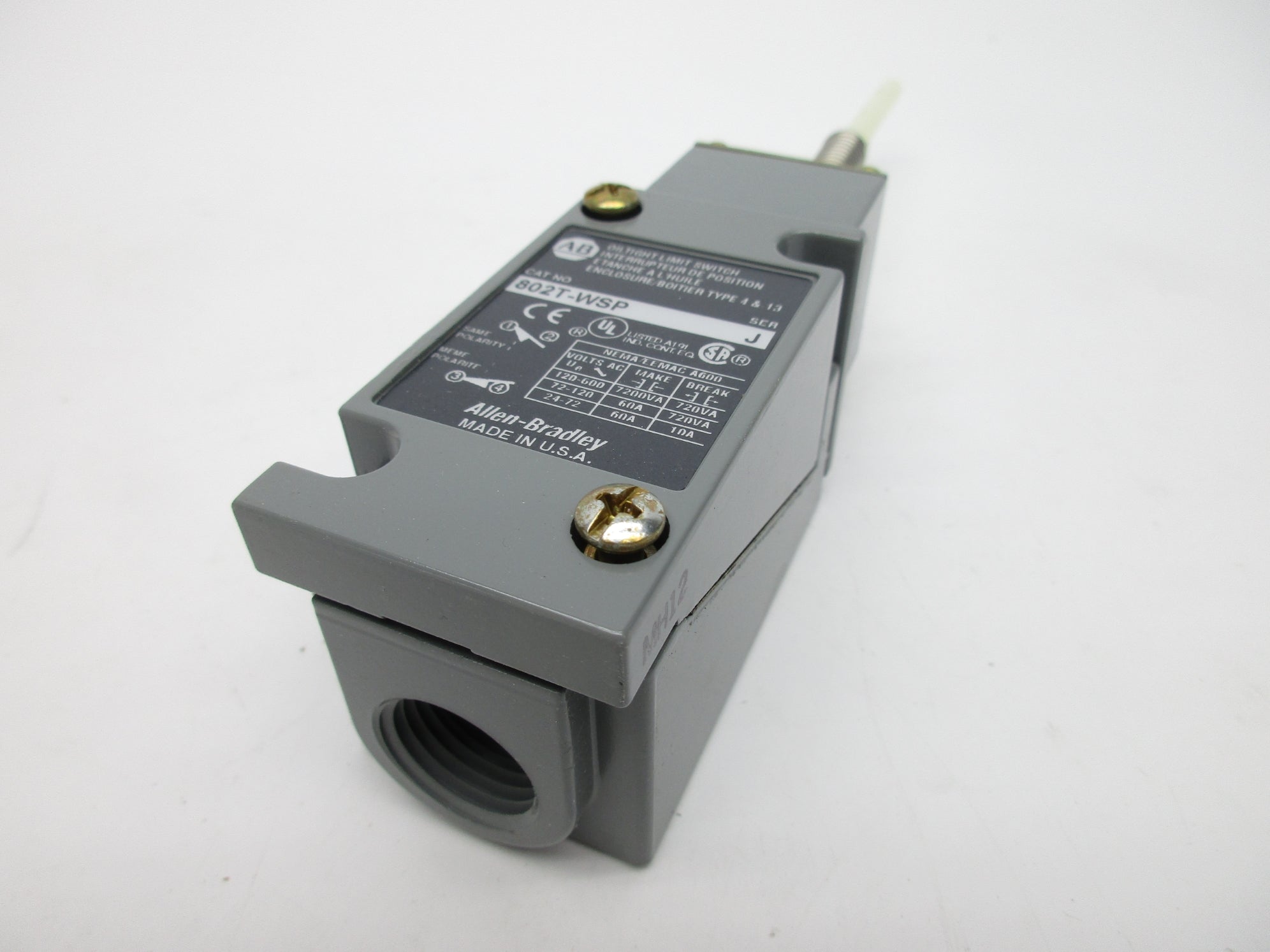ALLEN BRADLEY 802T-WSP SER. J 600VAC 60A (WH) NSMP