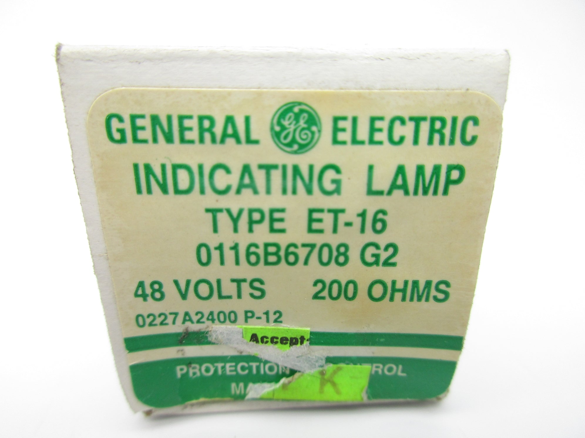 GENERAL ELECTRIC ET-16 0116B6708G2 48V NSMP