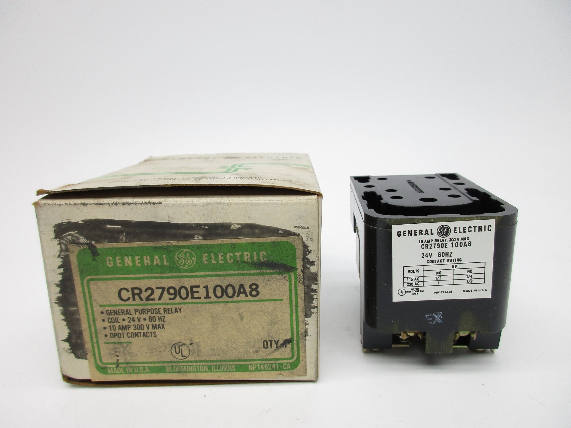 GENERAL ELECTRIC CR2790E100A8 10A 24V NSMP