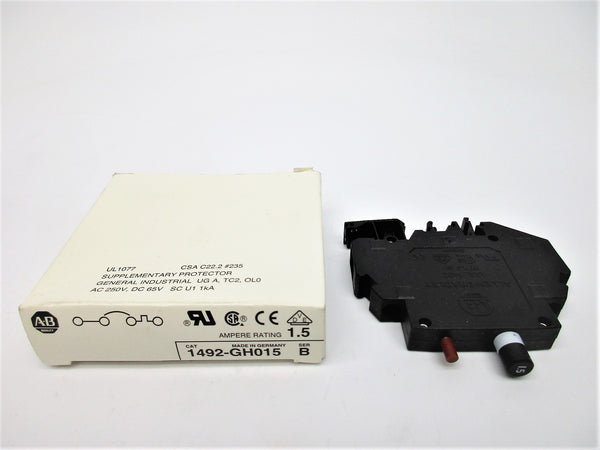 ALLEN BRADLEY 1492-GH015 SER. B 250VAC 1.5A (WH) NSMP