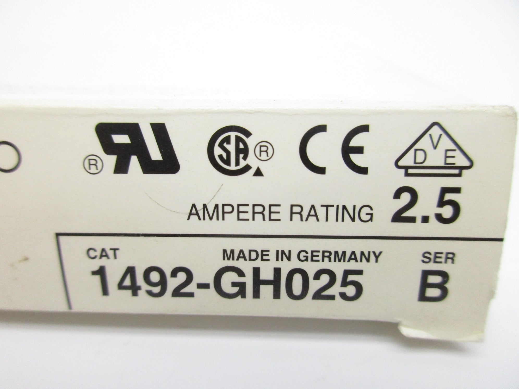 ALLEN BRADLEY 1492-GH025 SER. B NSMP
