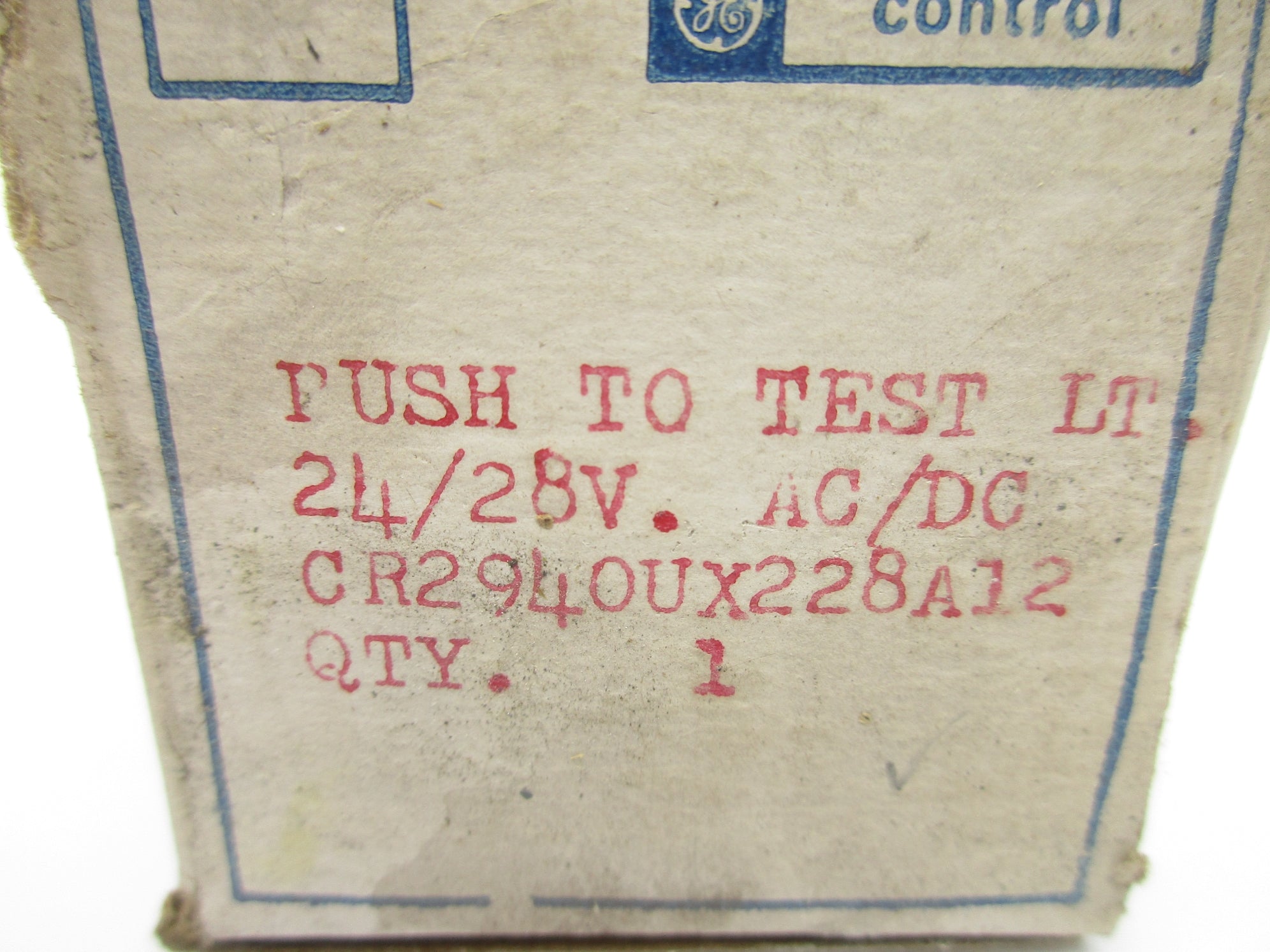 GENERAL ELECTRIC CR2940UX228A12 24/28VAC/DC NSMP