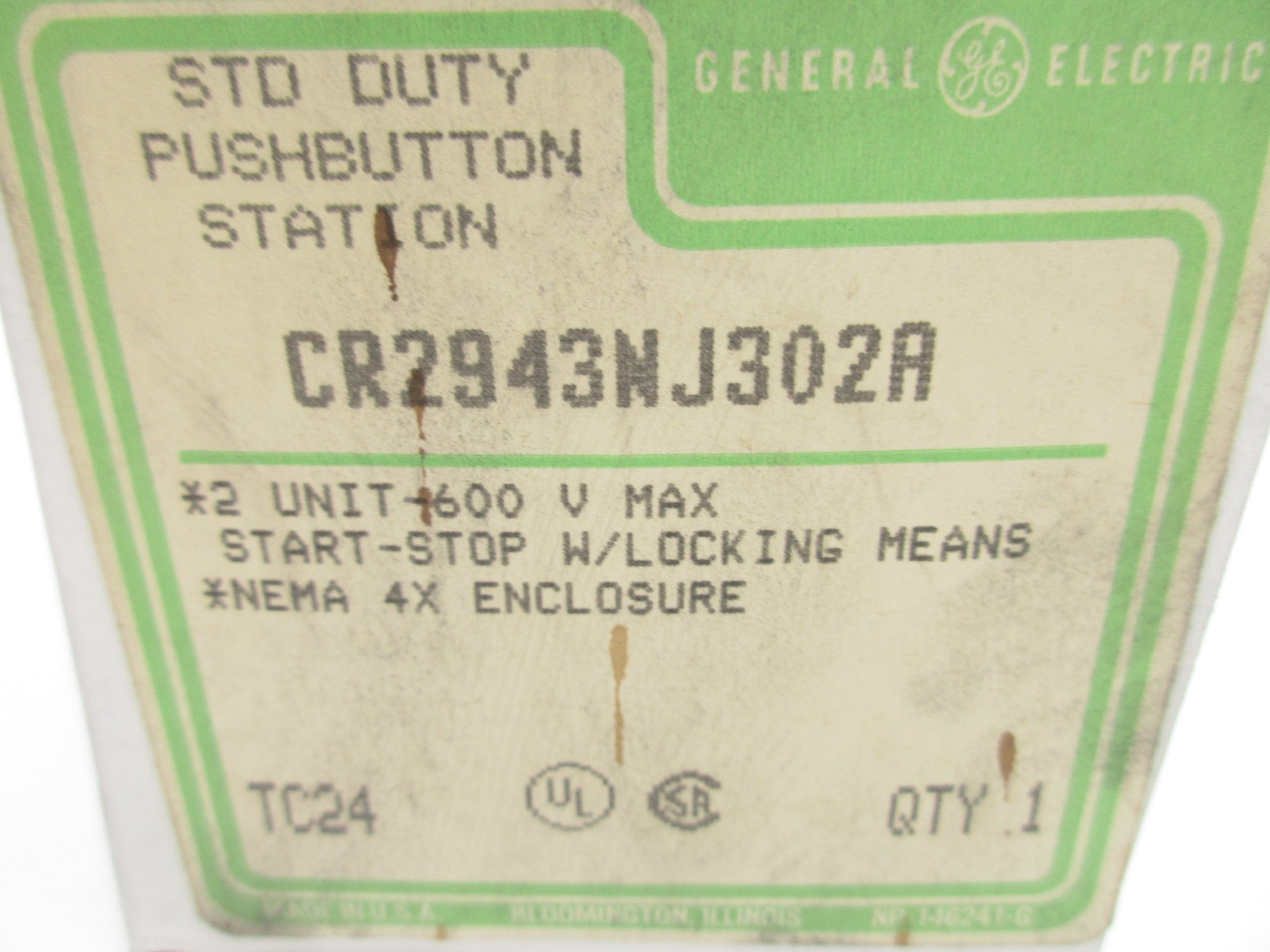 GENERAL ELECTRIC CR2943NJ302A NSMP