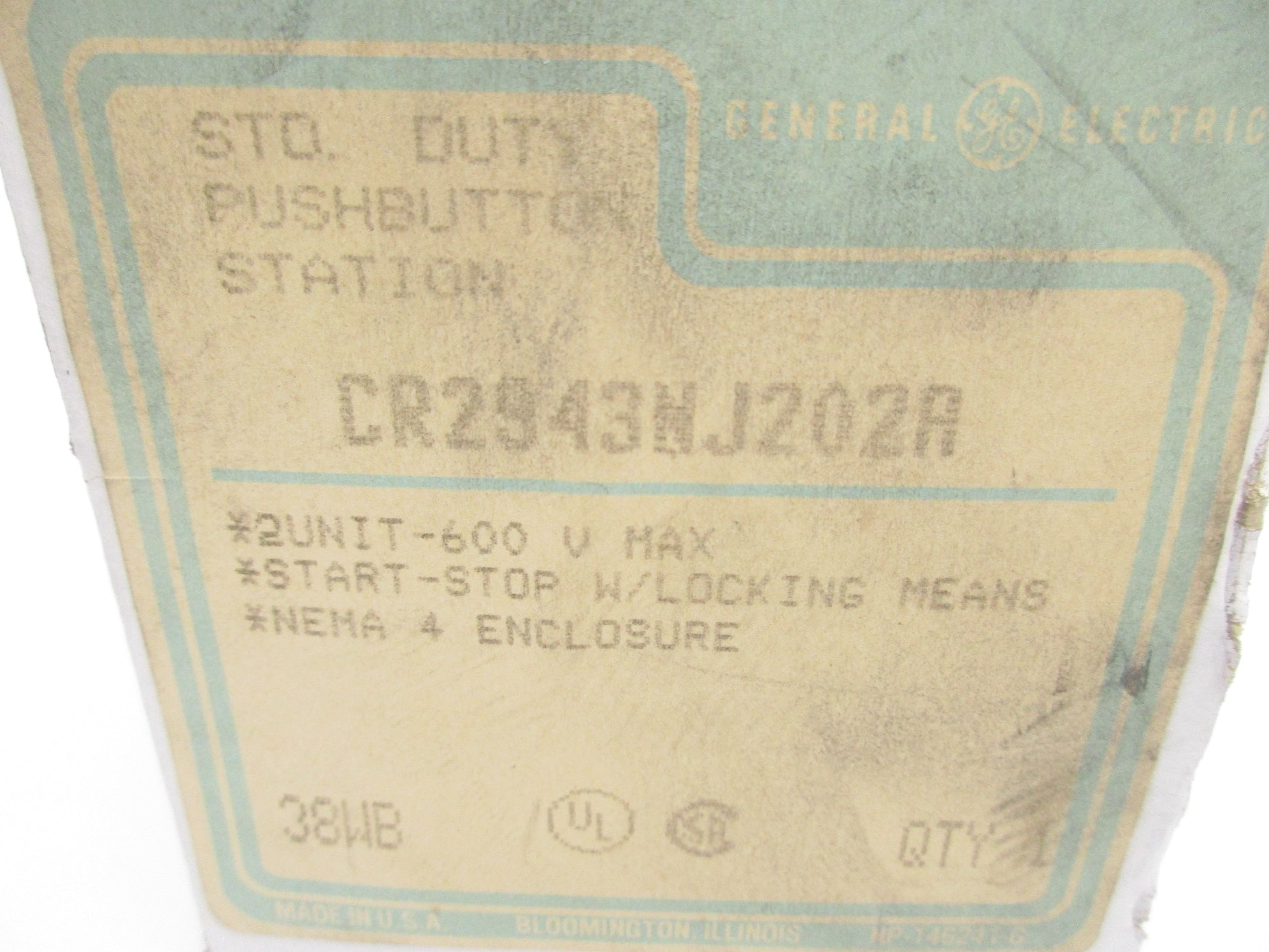 GENERAL ELECTRIC CR2943NJ202A NSMP