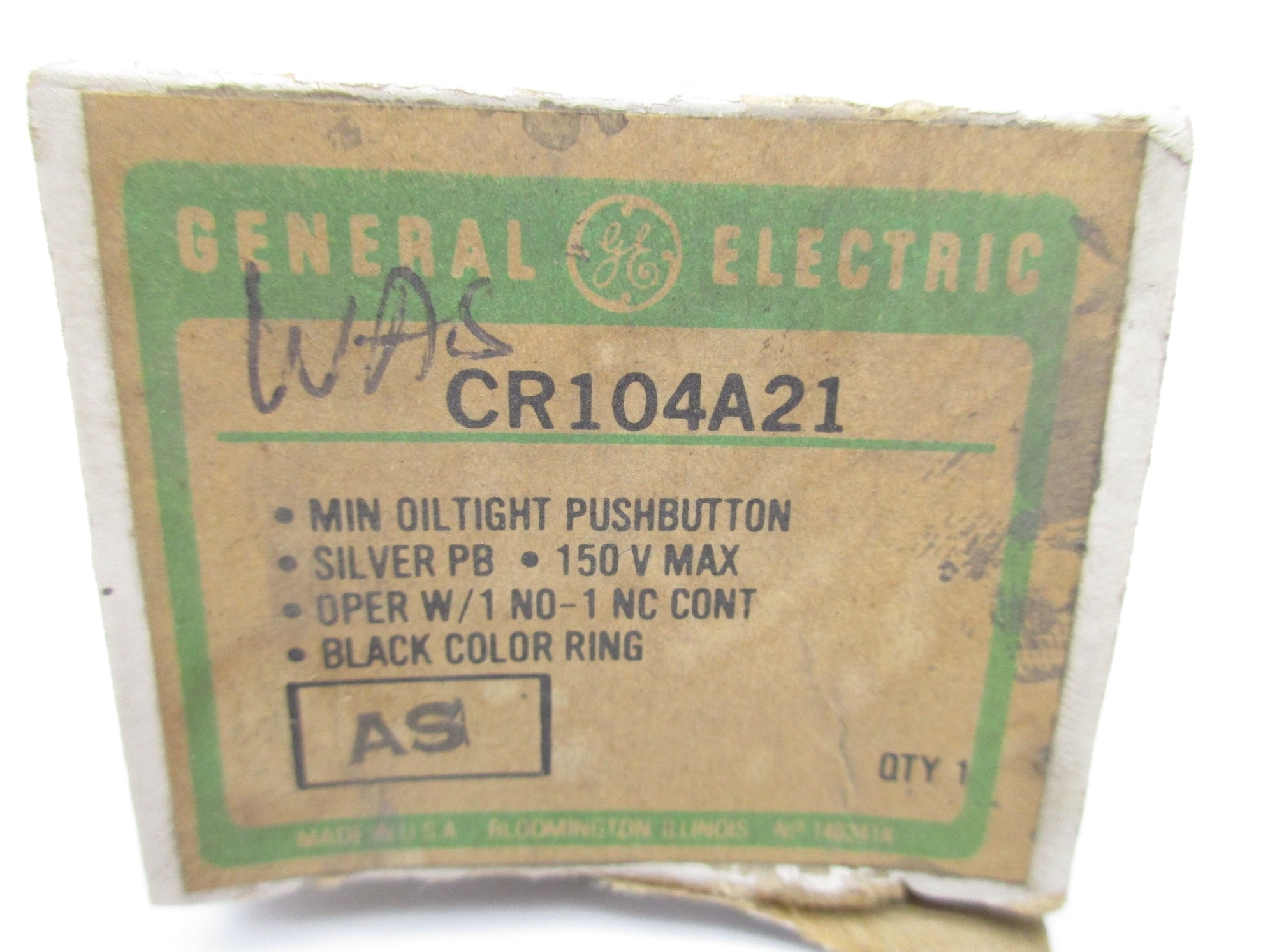 GENERAL ELECTRIC CR104A21 150V NSMP