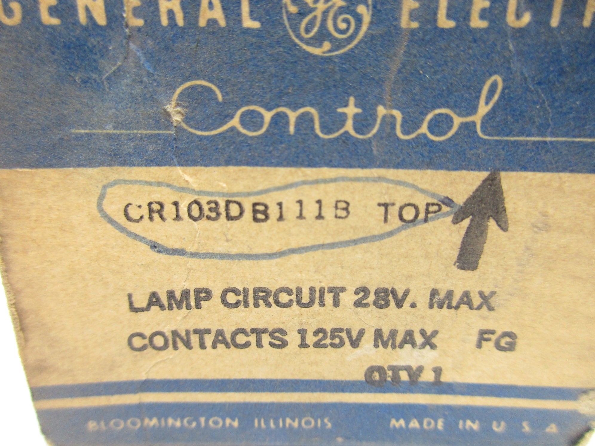 GENERAL ELECTRIC CR103DB111B NSMP