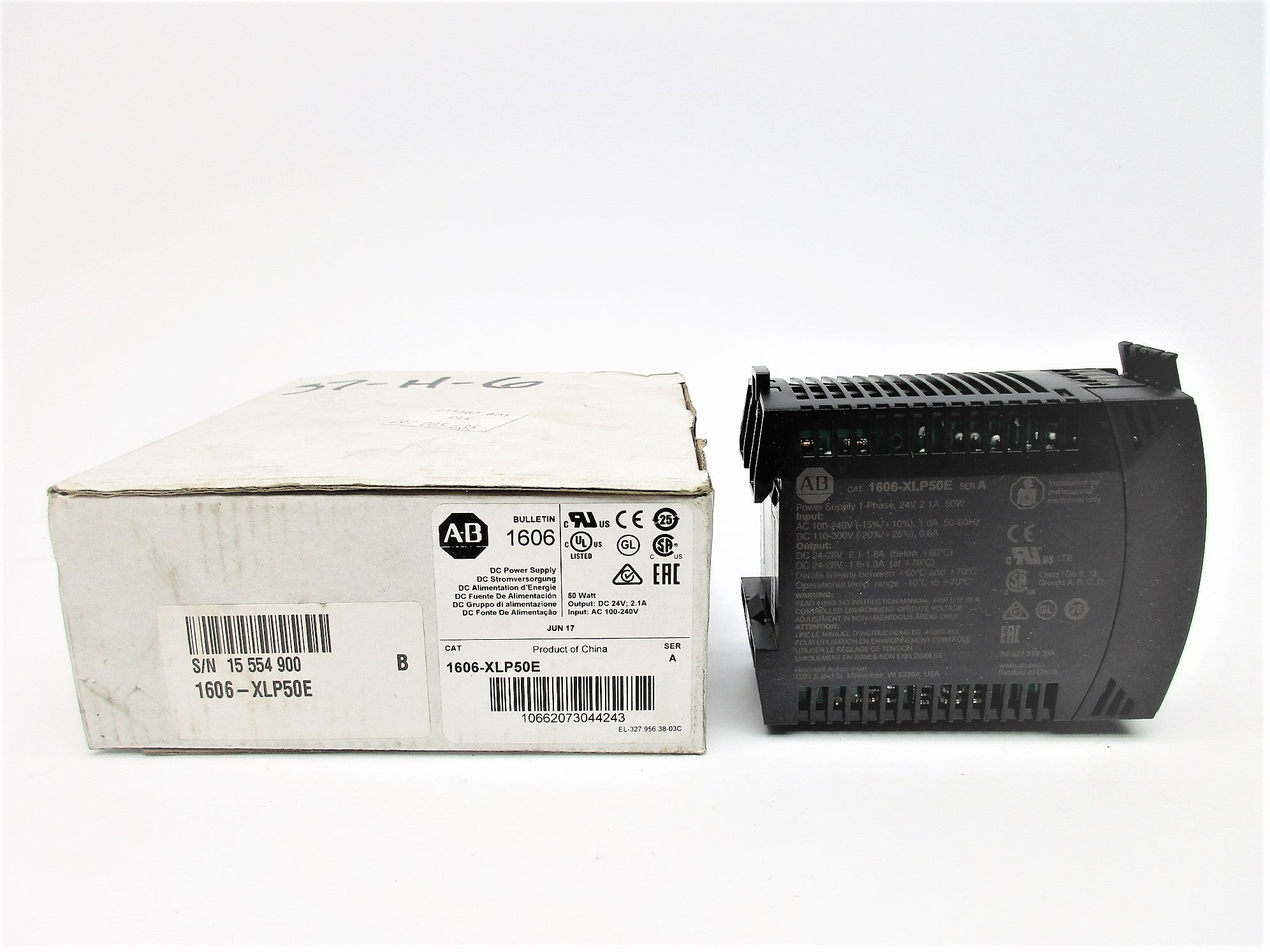 ALLEN BRADLEY 1606-XLP50E SER. A 100-240VAC 1.0A (WH) NSMP