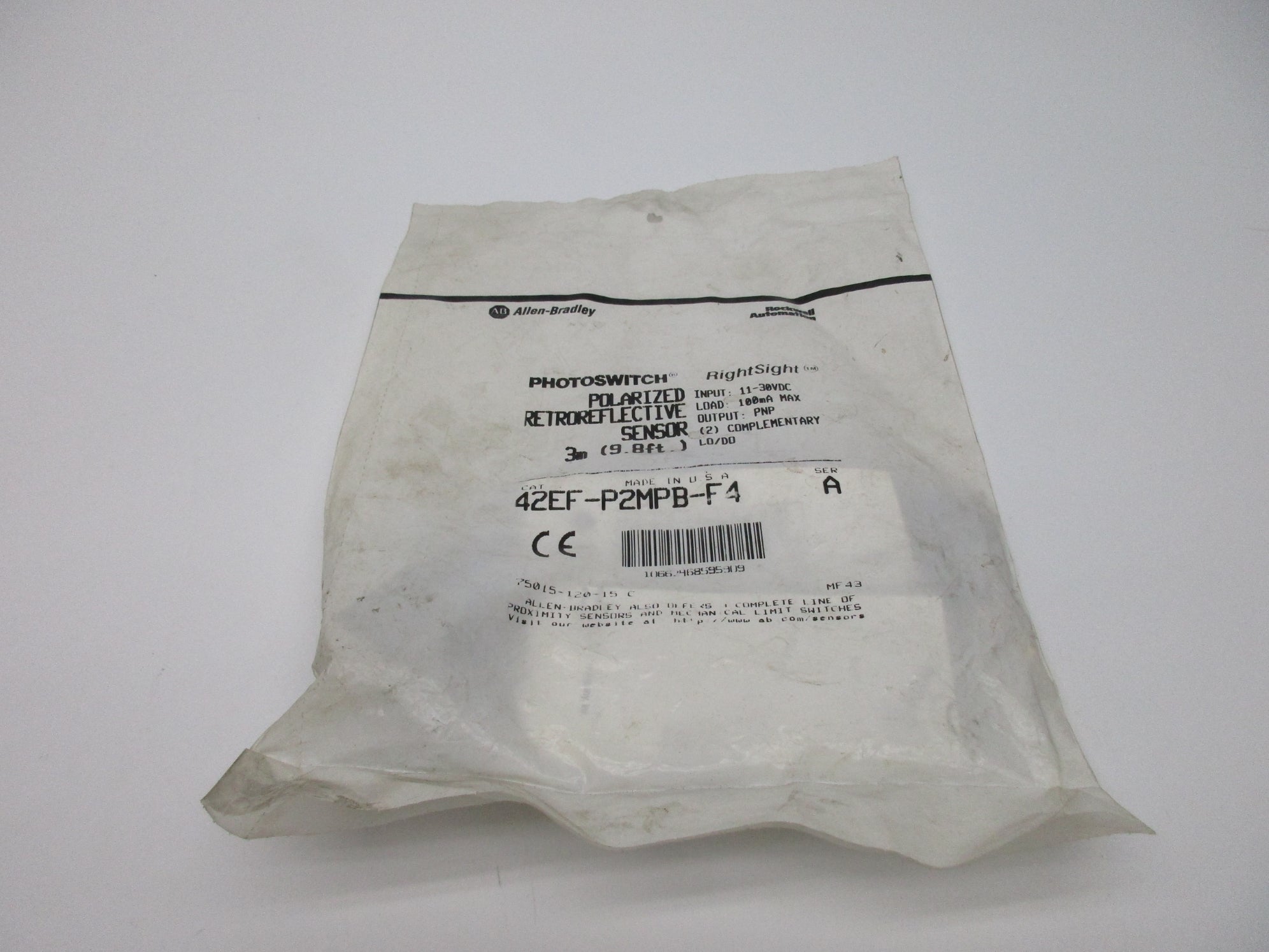 ALLEN BRADLEY 42EF-P2MPB-F4 SER. A 11-30VDC NSMP