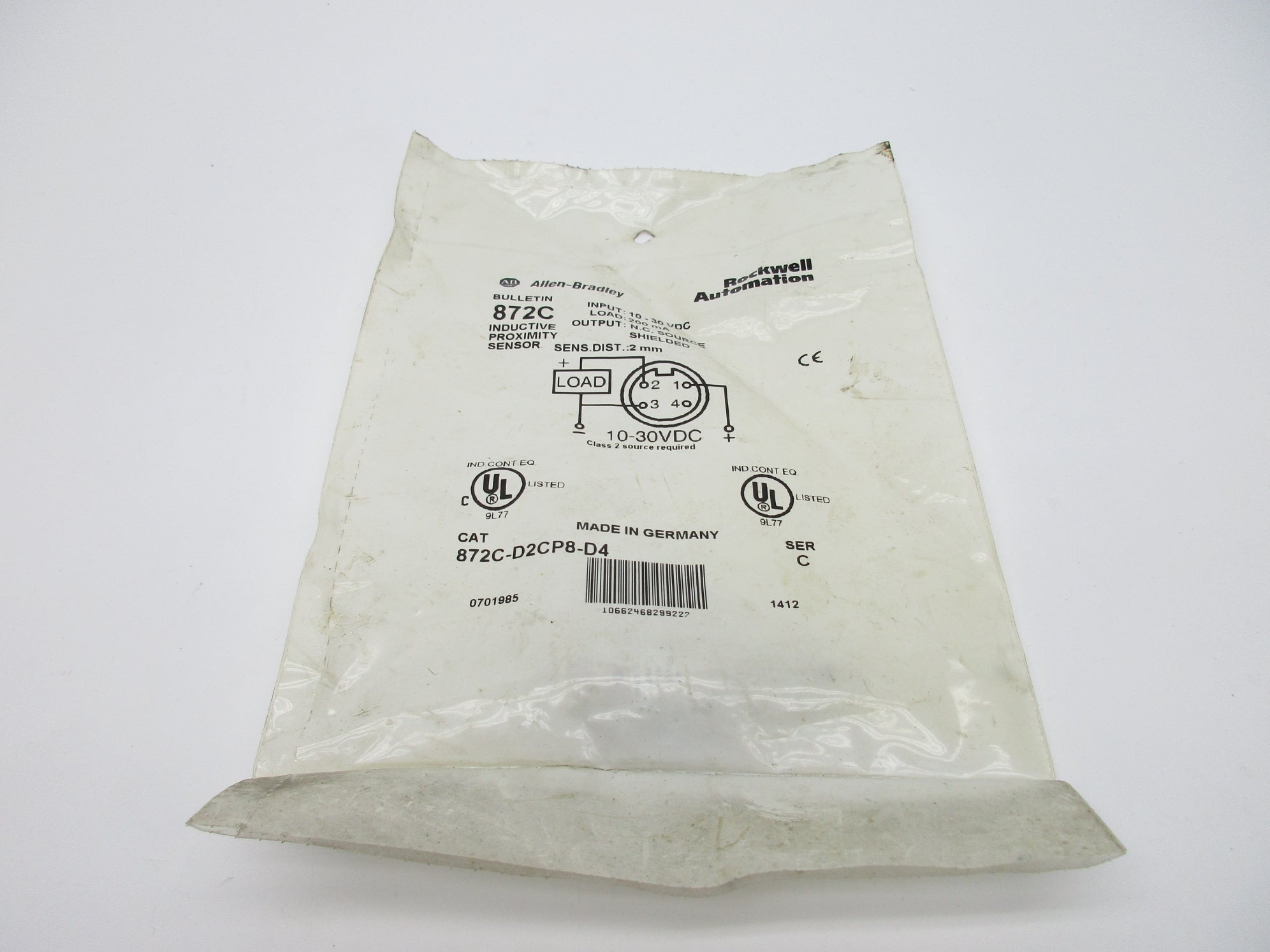 ALLEN BRADLEY 872C-D2CP8-D4 SER. C NSMP
