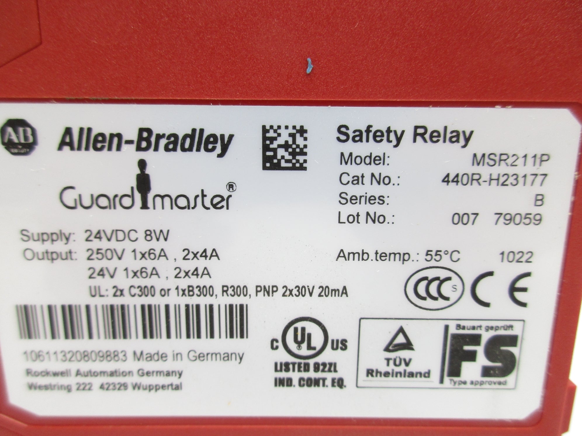 ALLEN BRADLEY 440R-H23177 SER. B 24VDC NSNP