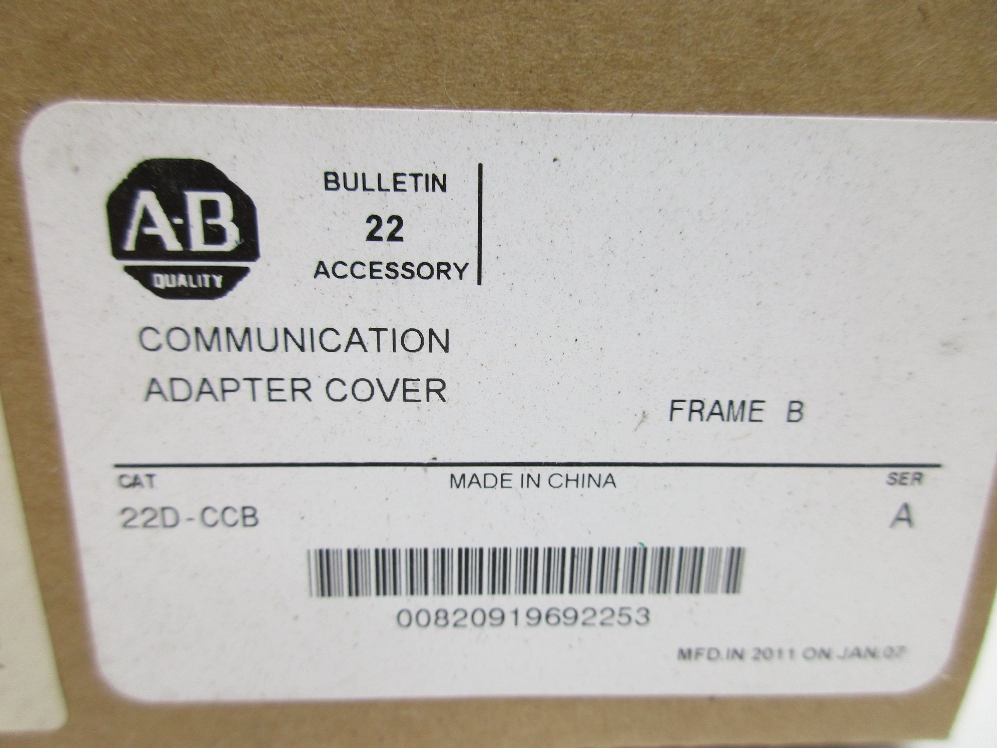 ALLEN BRADLEY 22D-CCB SER. A (BR/WH) NSMP