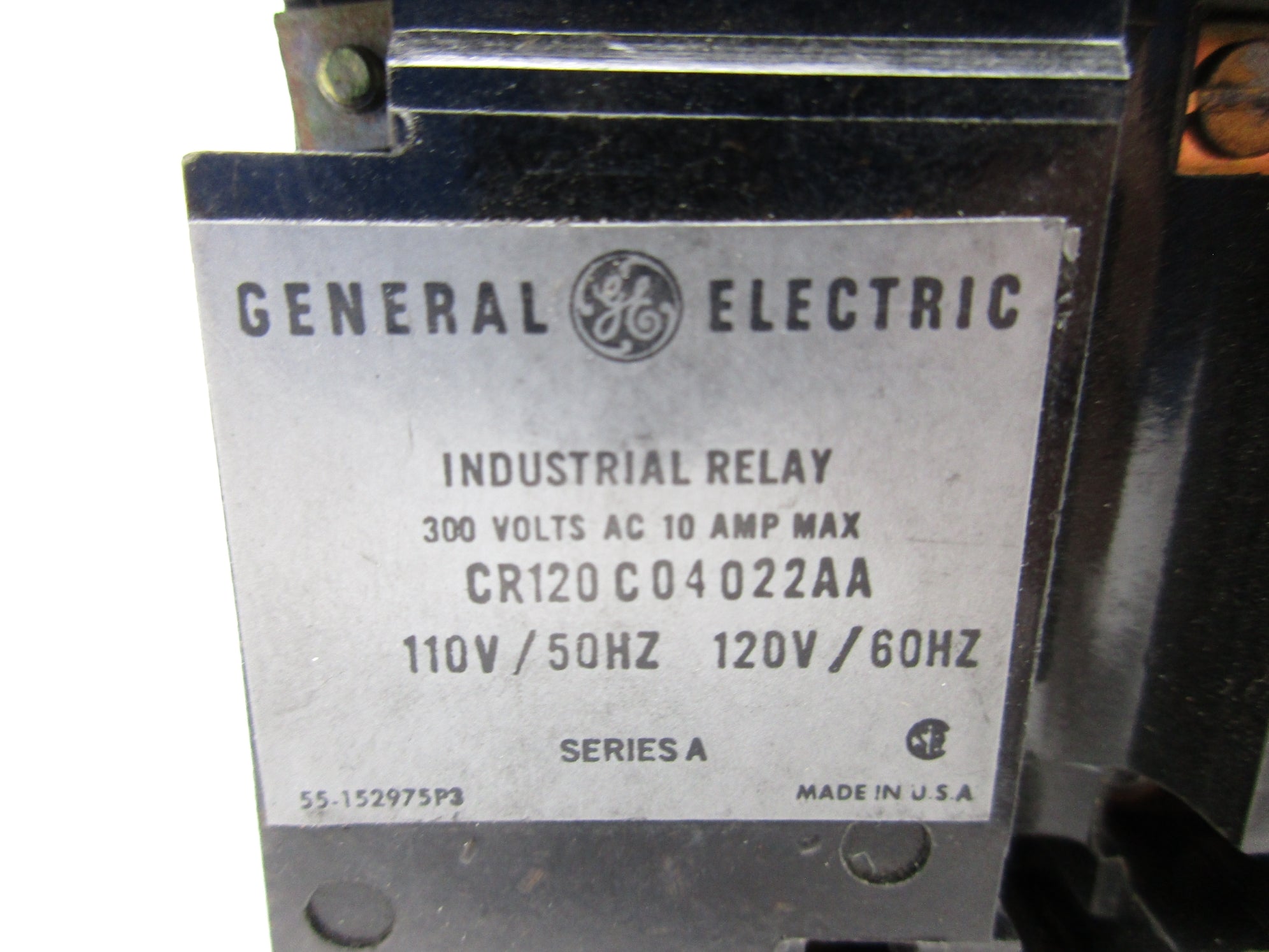 GENERAL ELECTRIC CR120C04022AA SER. A 10A 110/120V NSNP