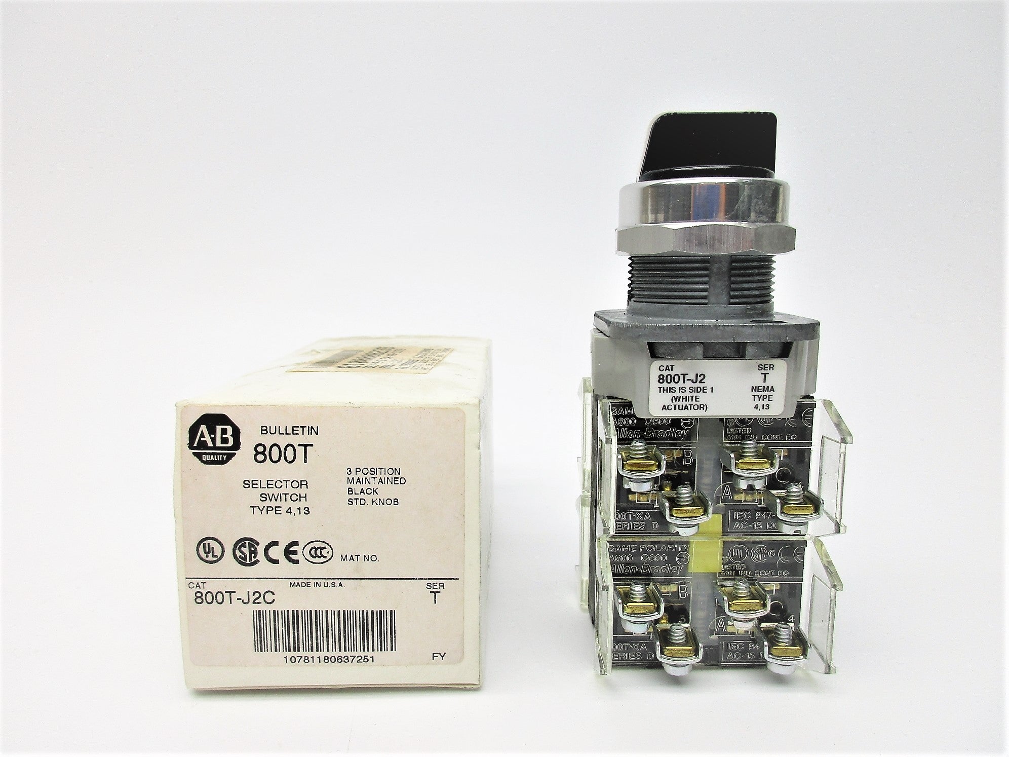 ALLEN BRADLEY 800T-J2C SER. T (WH) NSMP