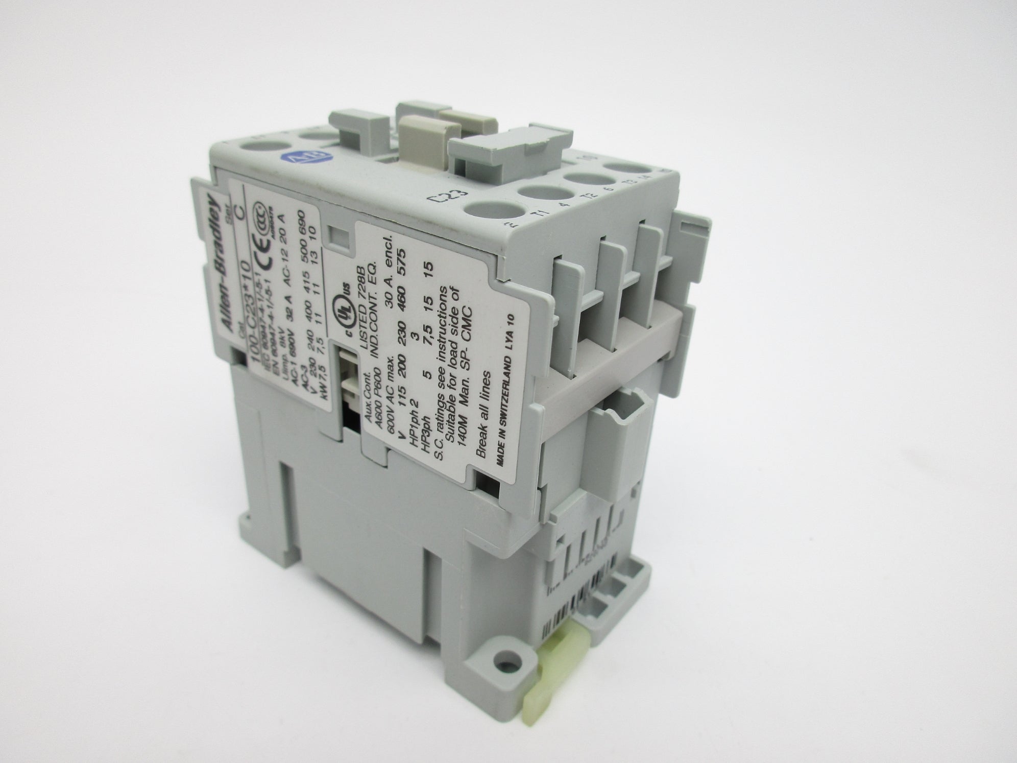 ALLEN BRADLEY 100-C23L10 SER. C 200/220V 208/240V (BR/WH) NSMP