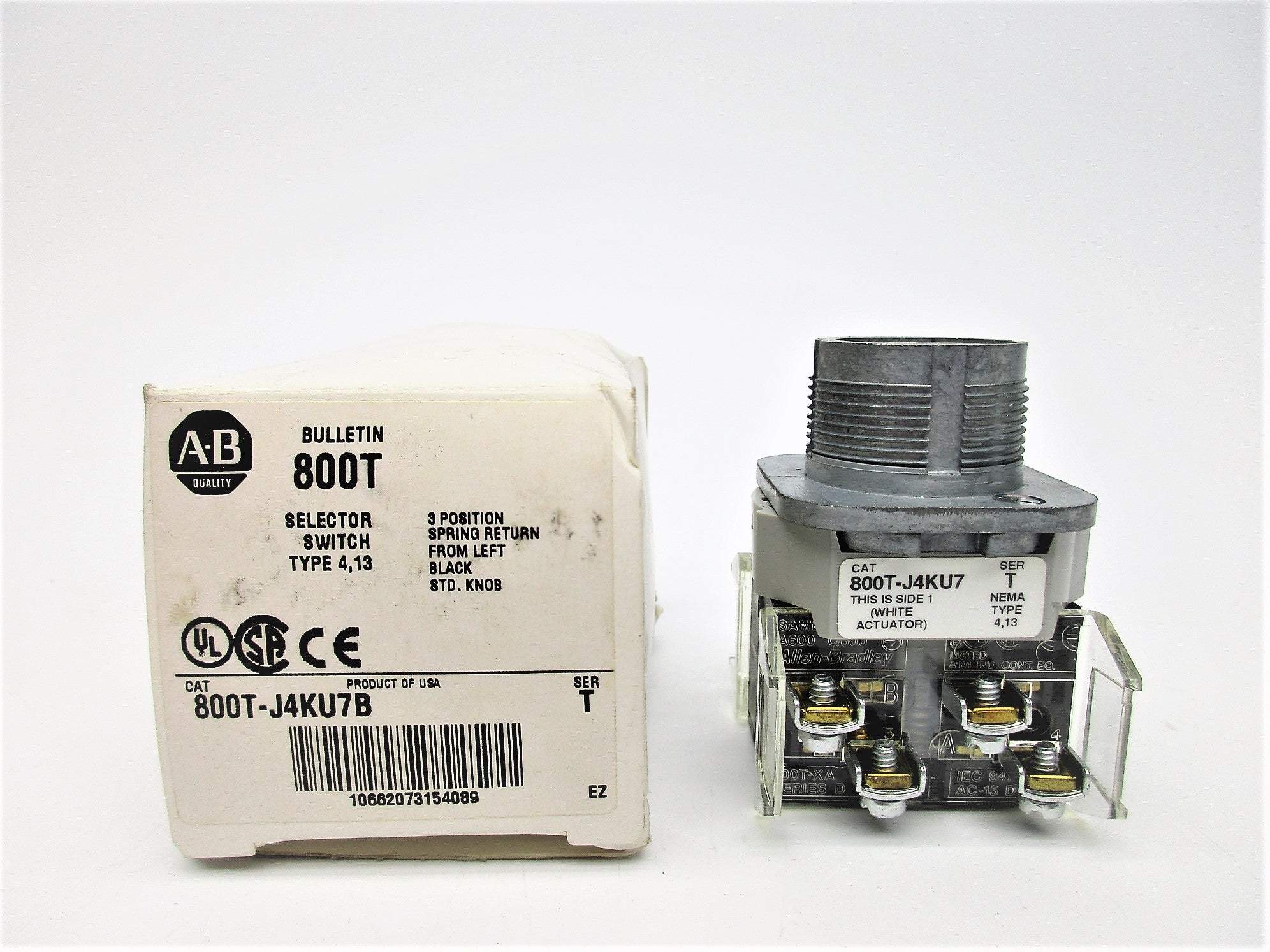 ALLEN BRADLEY 800T-J4KU7B SER. T (WH) NSMP
