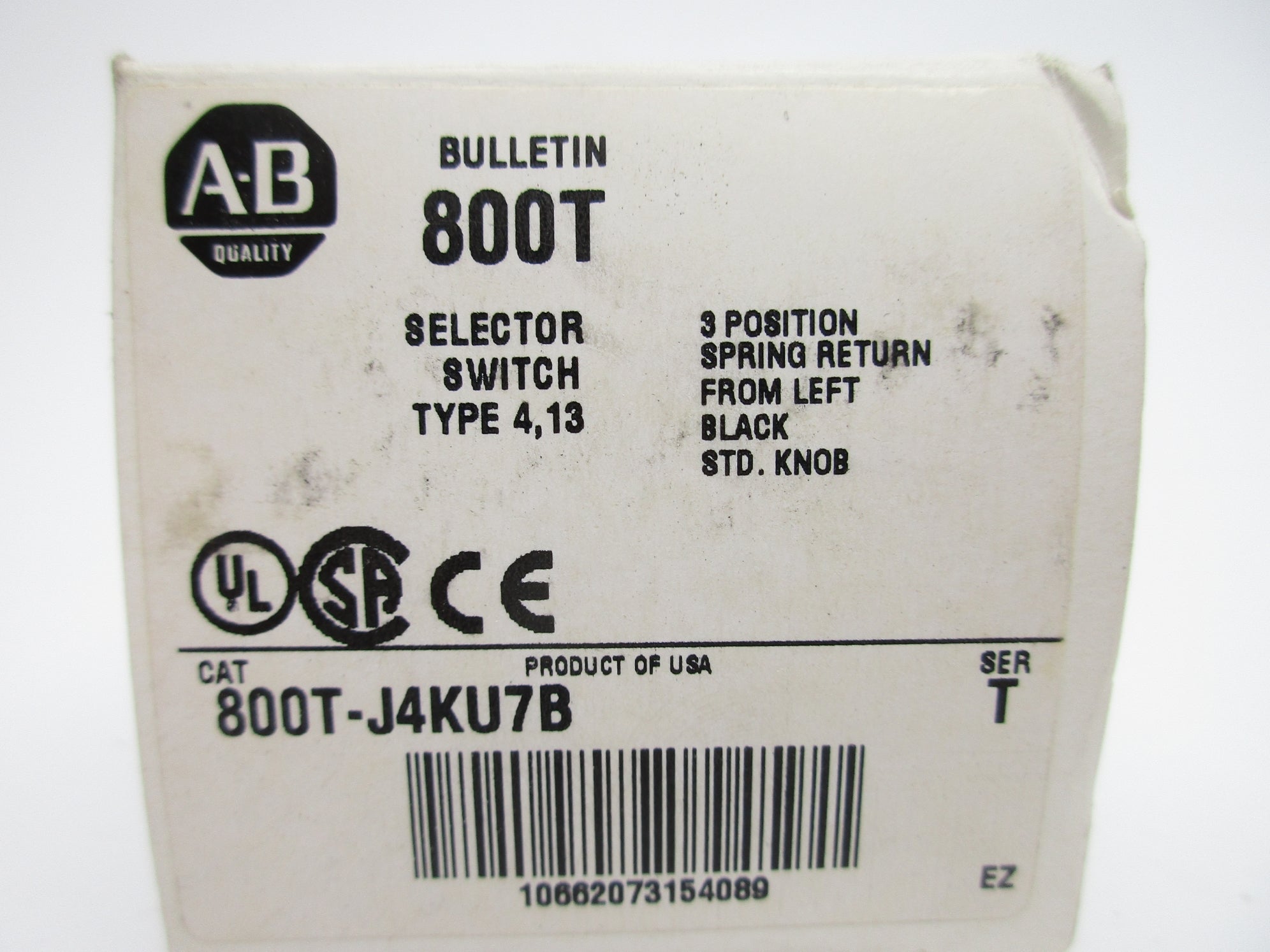 ALLEN BRADLEY 800T-J4KU7B SER. T (WH) NSMP