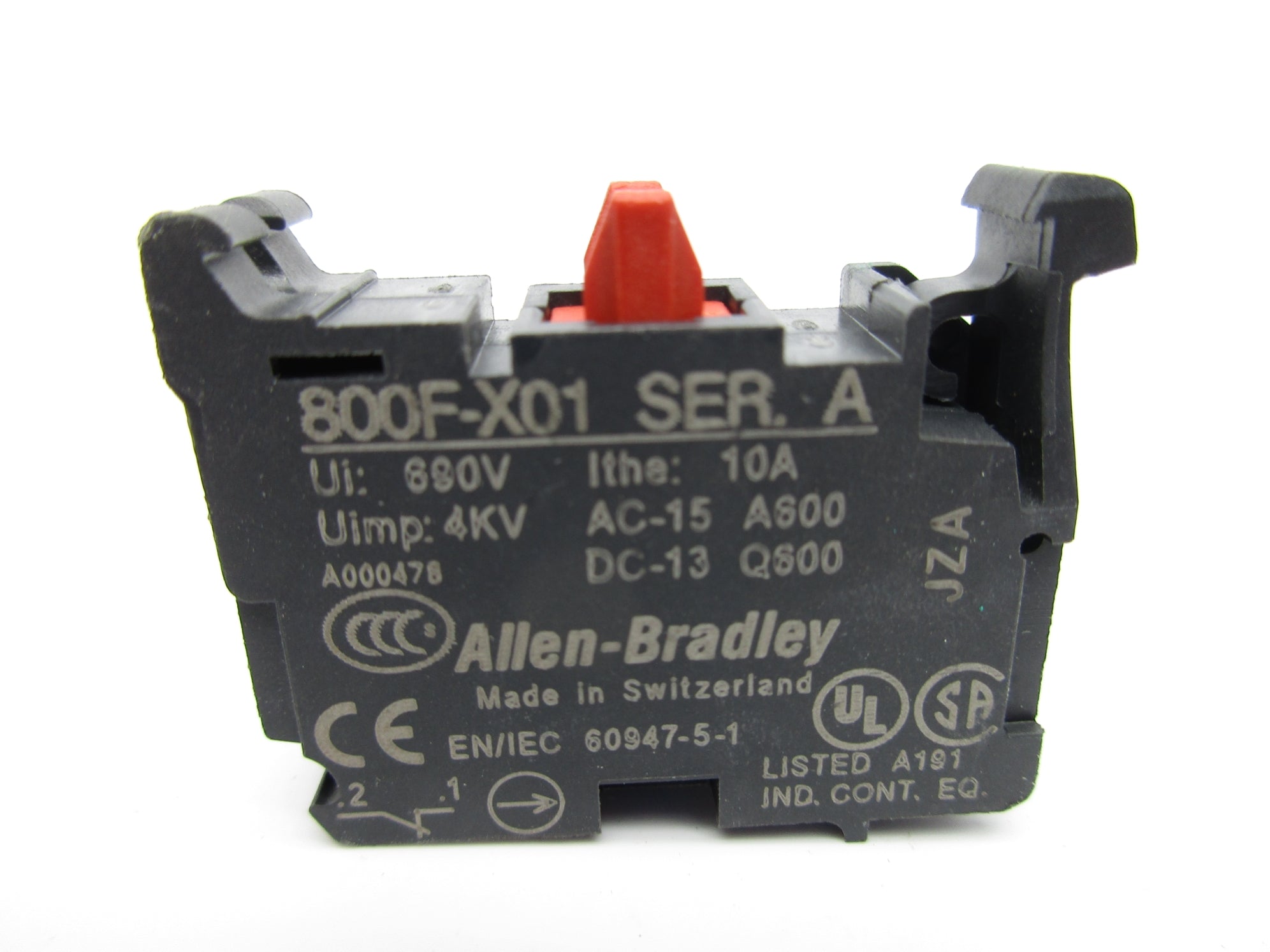 ALLEN BRADLEY 800F-X01 SER. A NSNP