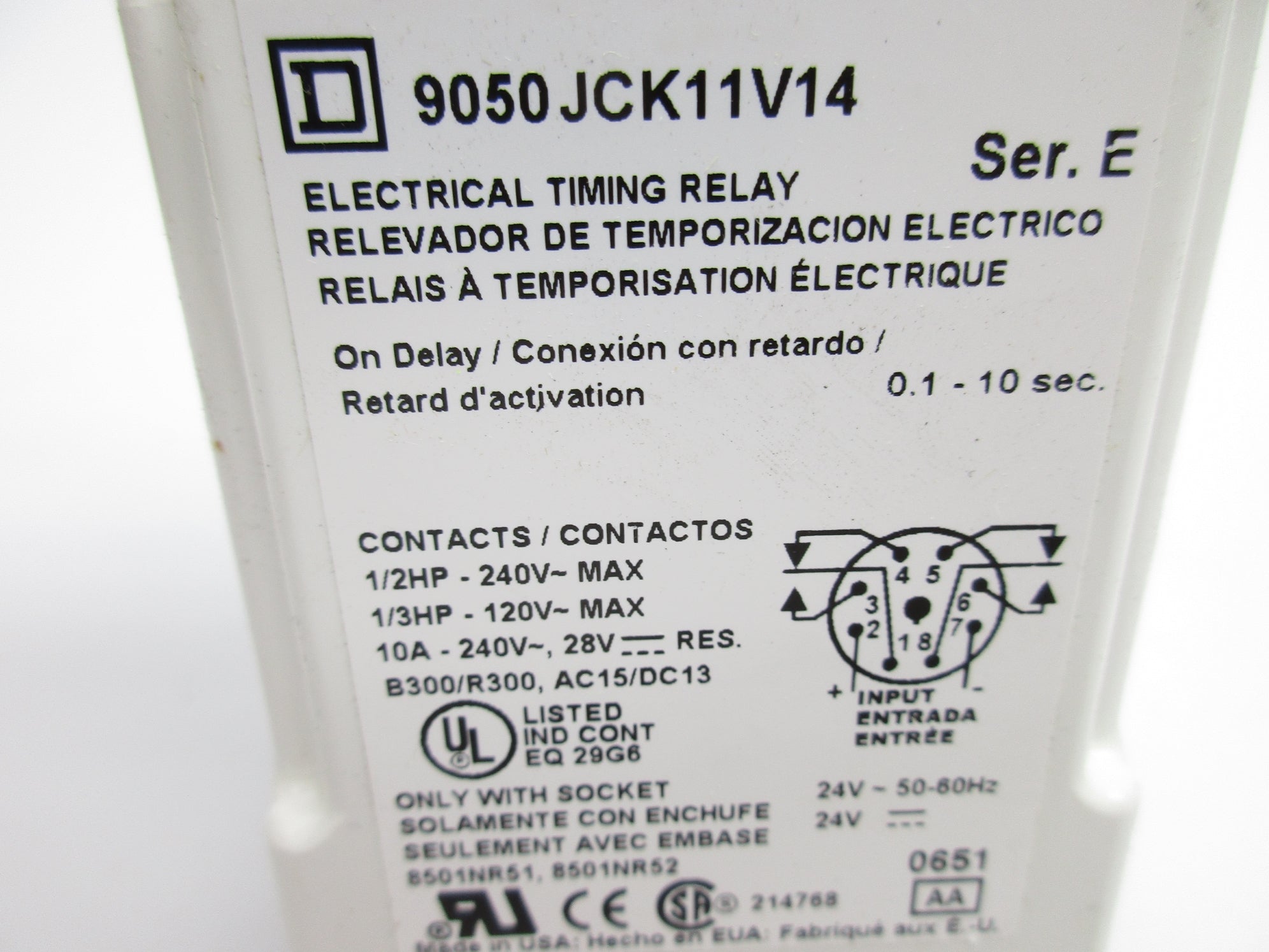 SQUARE D 9050JCK11V14 SER. E 10A 240V NSNP