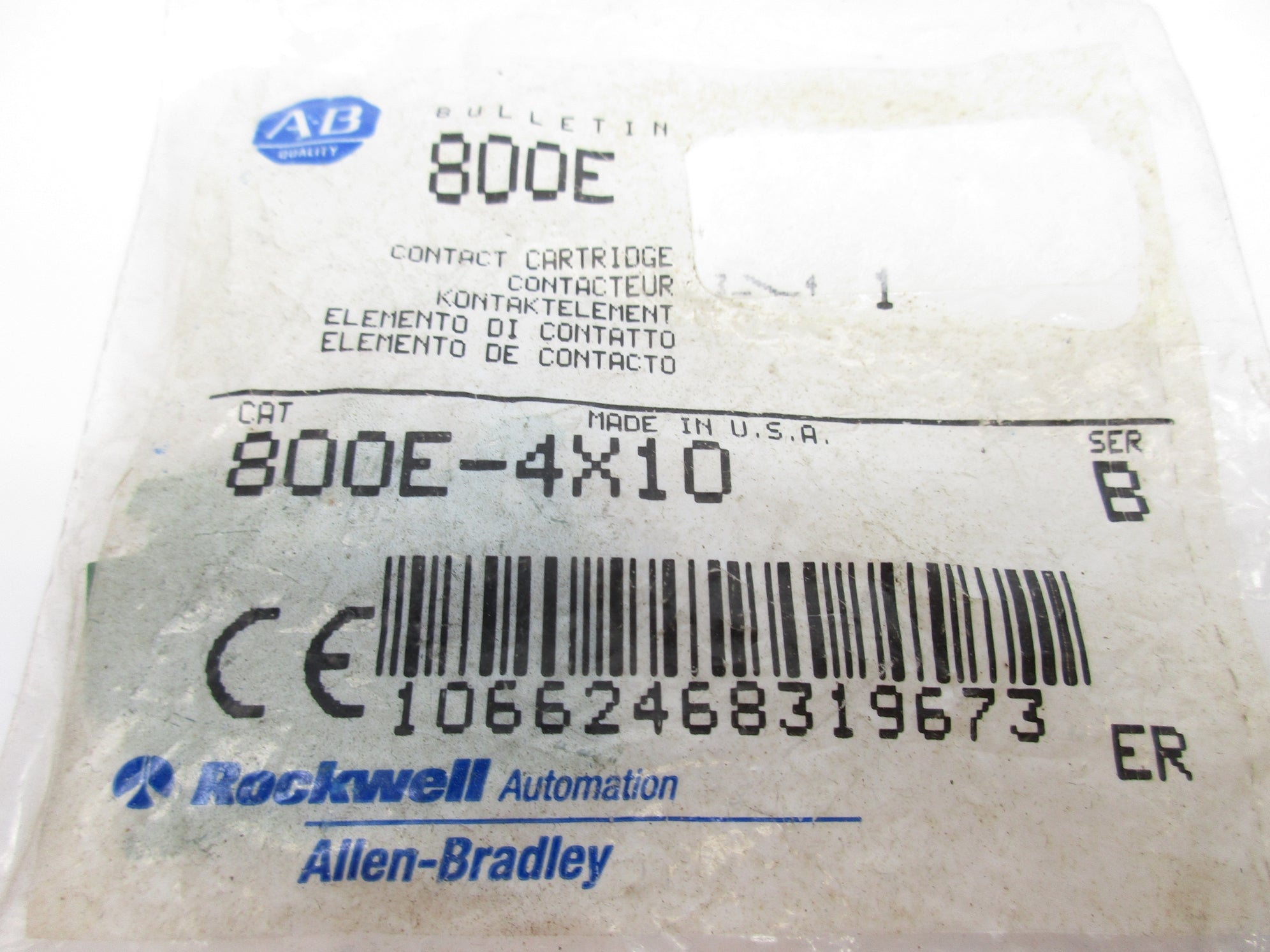 ALLEN BRADLEY 800E-4X10 SER. B NSMP