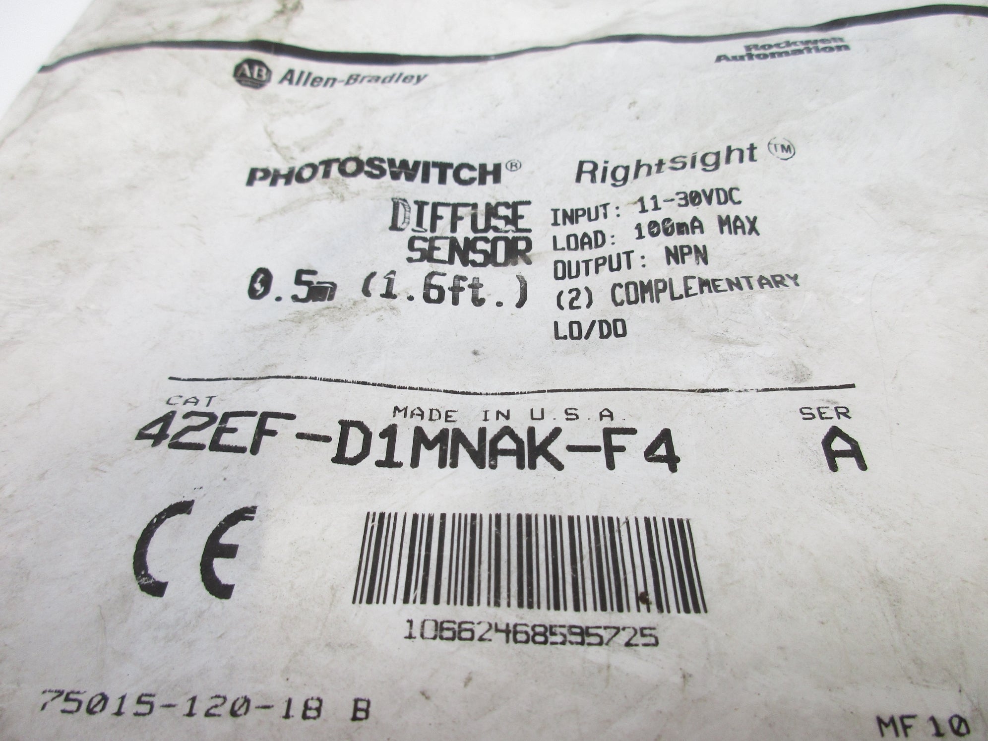 ALLEN BRADLEY 42EF-D1MNAK-F4 SER. A NSMP