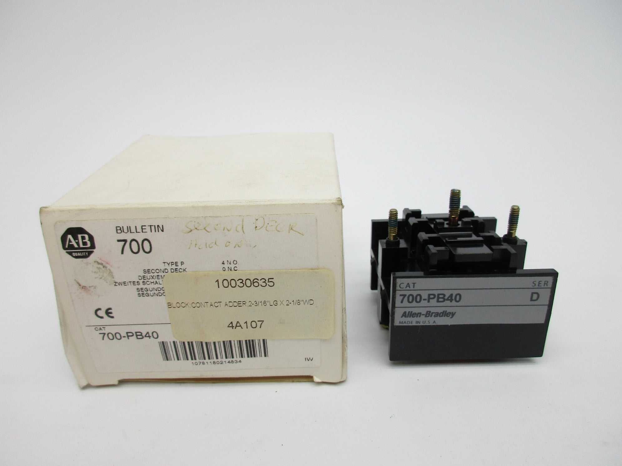 ALLEN BRADLEY 700-PB40 SER. B (WH) NSMP