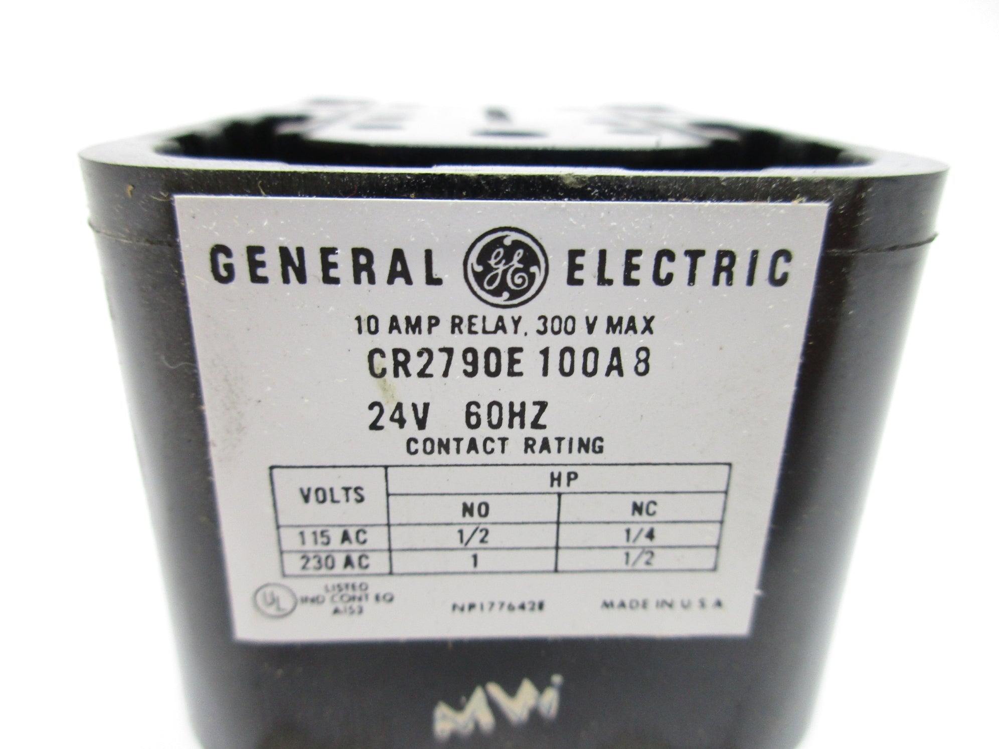 GENERAL ELECTRIC CR2790E100A8 10A 24V NSNP