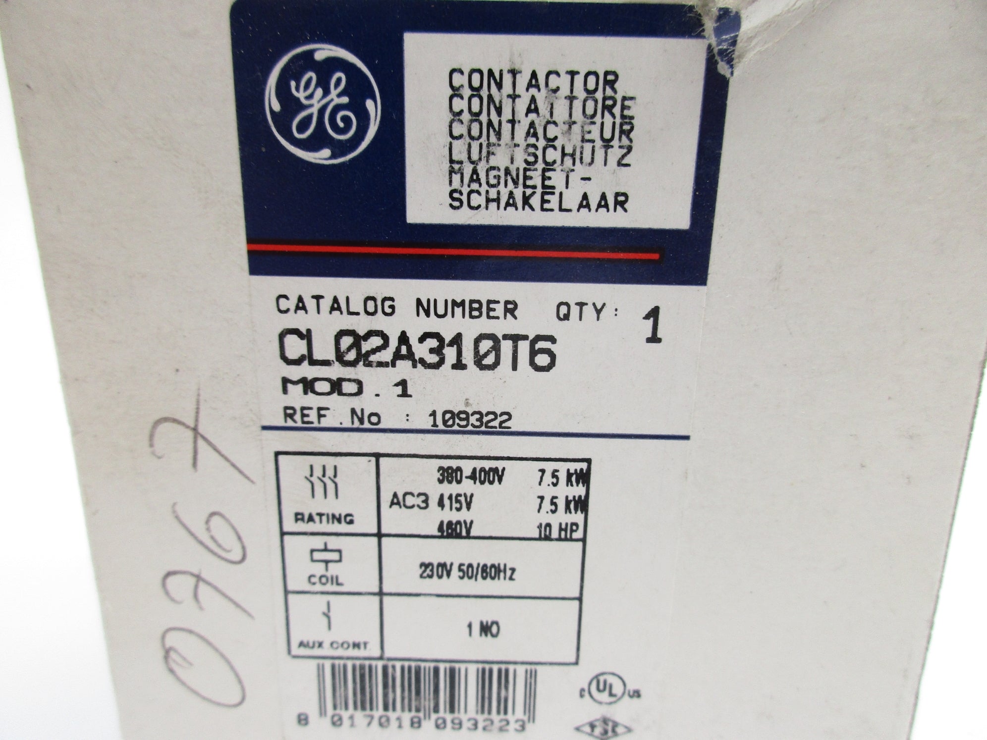GENERAL ELECTRIC CL02A310T6 230V NSMP