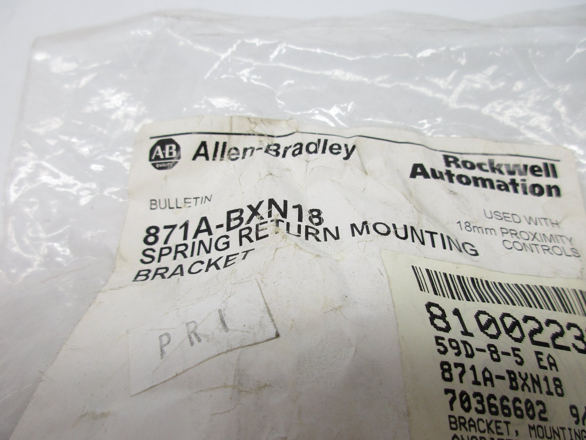 INDUSTRIAL SPARE PART 871A-BXN18 NSMP