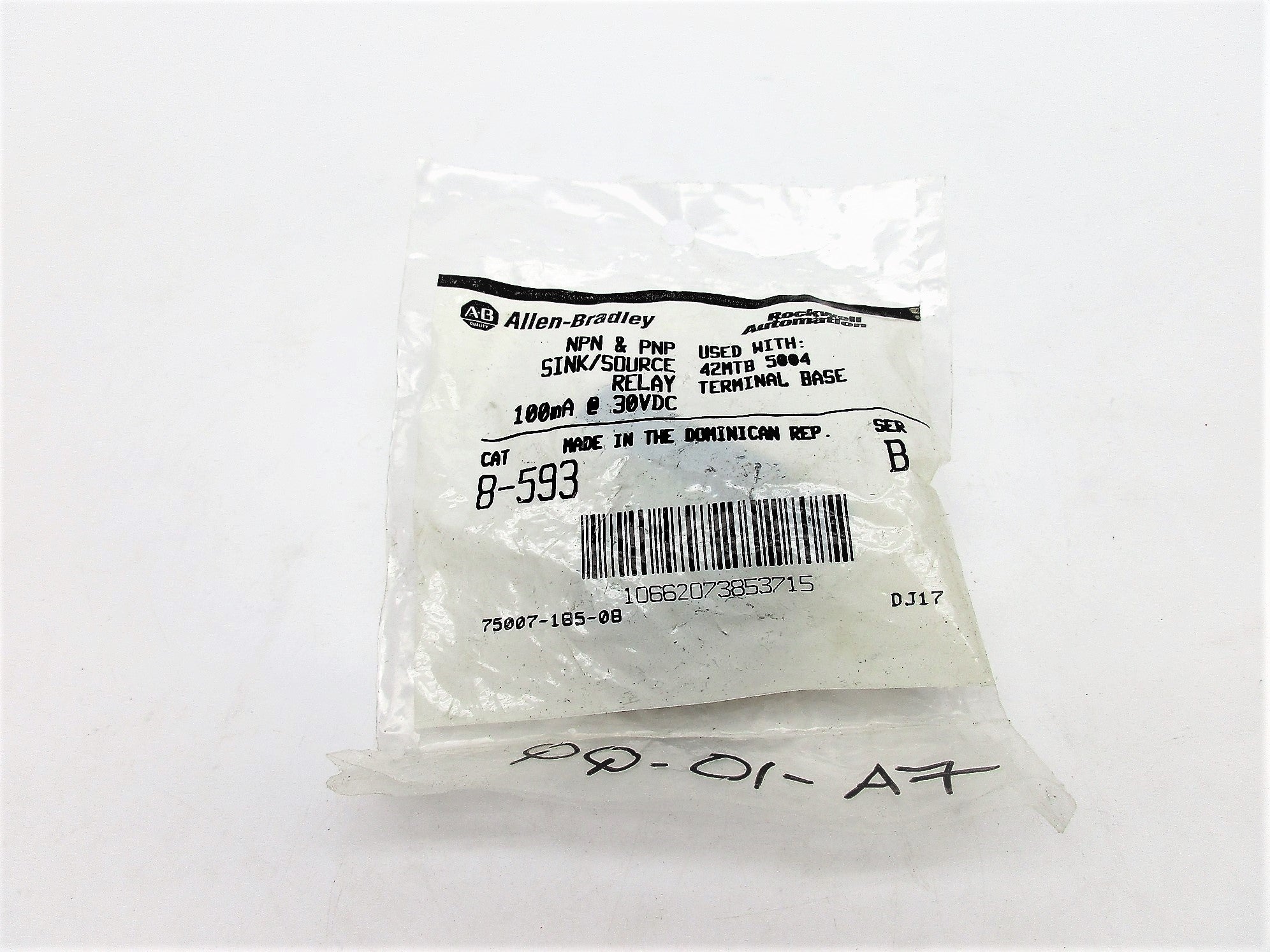 ALLEN BRADLEY 8-593 SER. B 30VDC NSMP