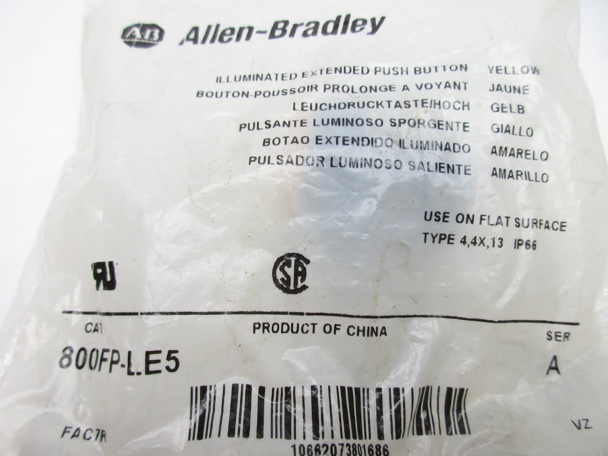 ALLEN BRADLEY 800FP-LE5 SER. A NSMP
