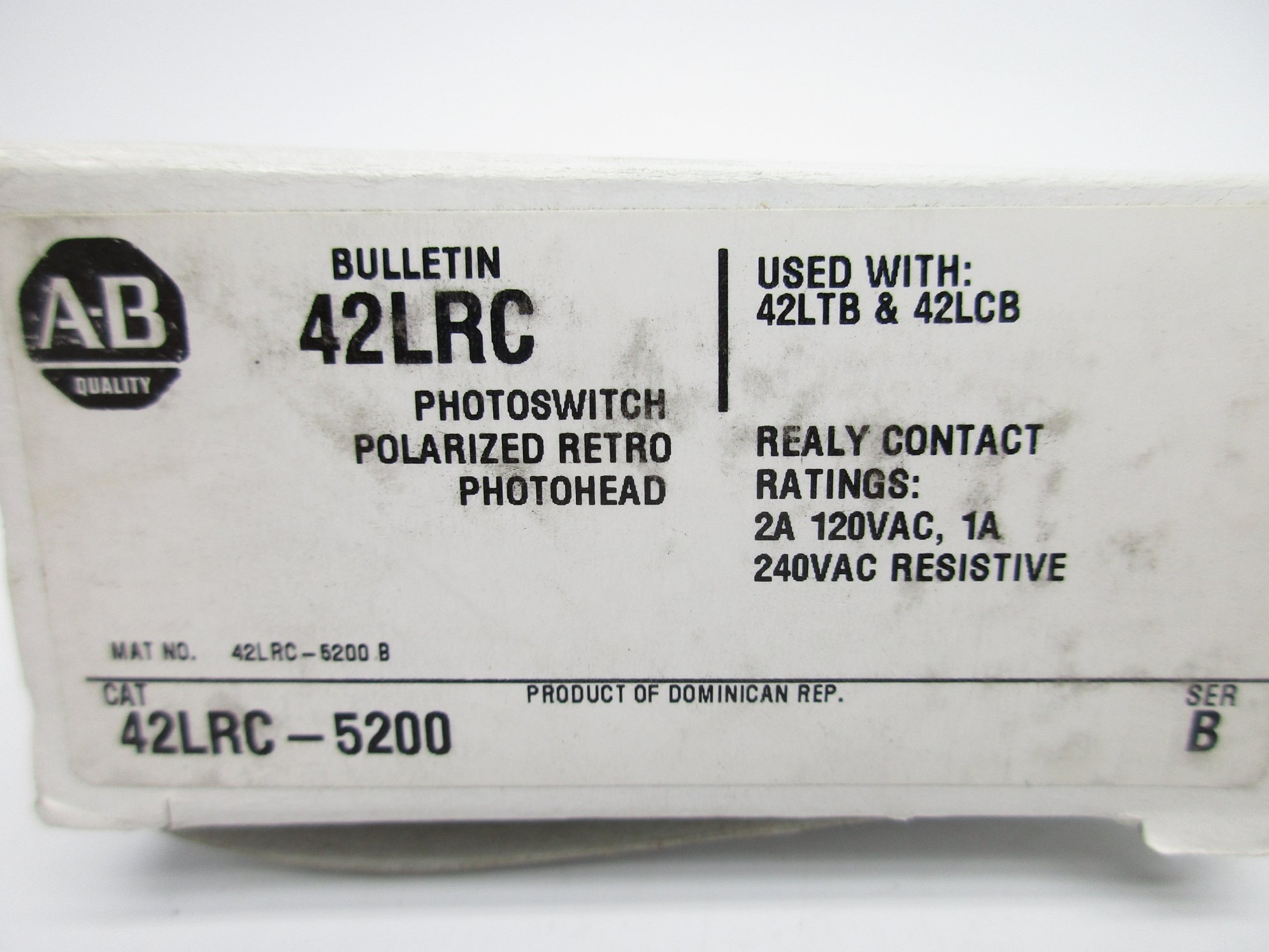 ALLEN BRADLEY 42LRC-5200 SER. B 240V 2A (WH) NSMP