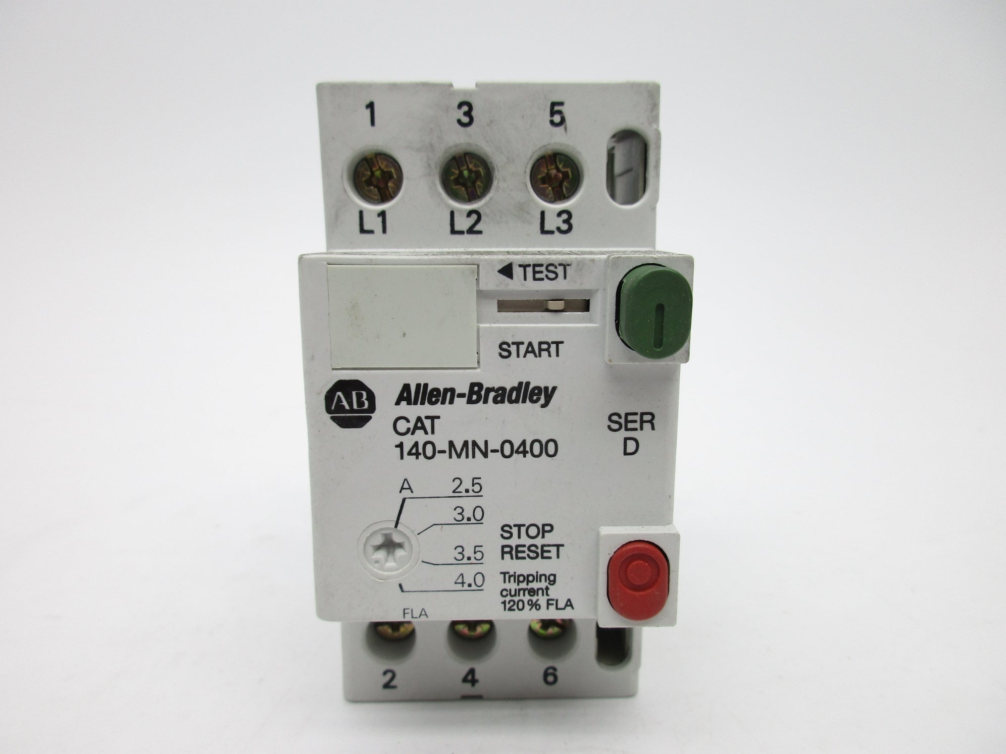 ALLEN BRADLEY 140-MN-0400 SER. D 2.5-4.0A 600V UNMP
