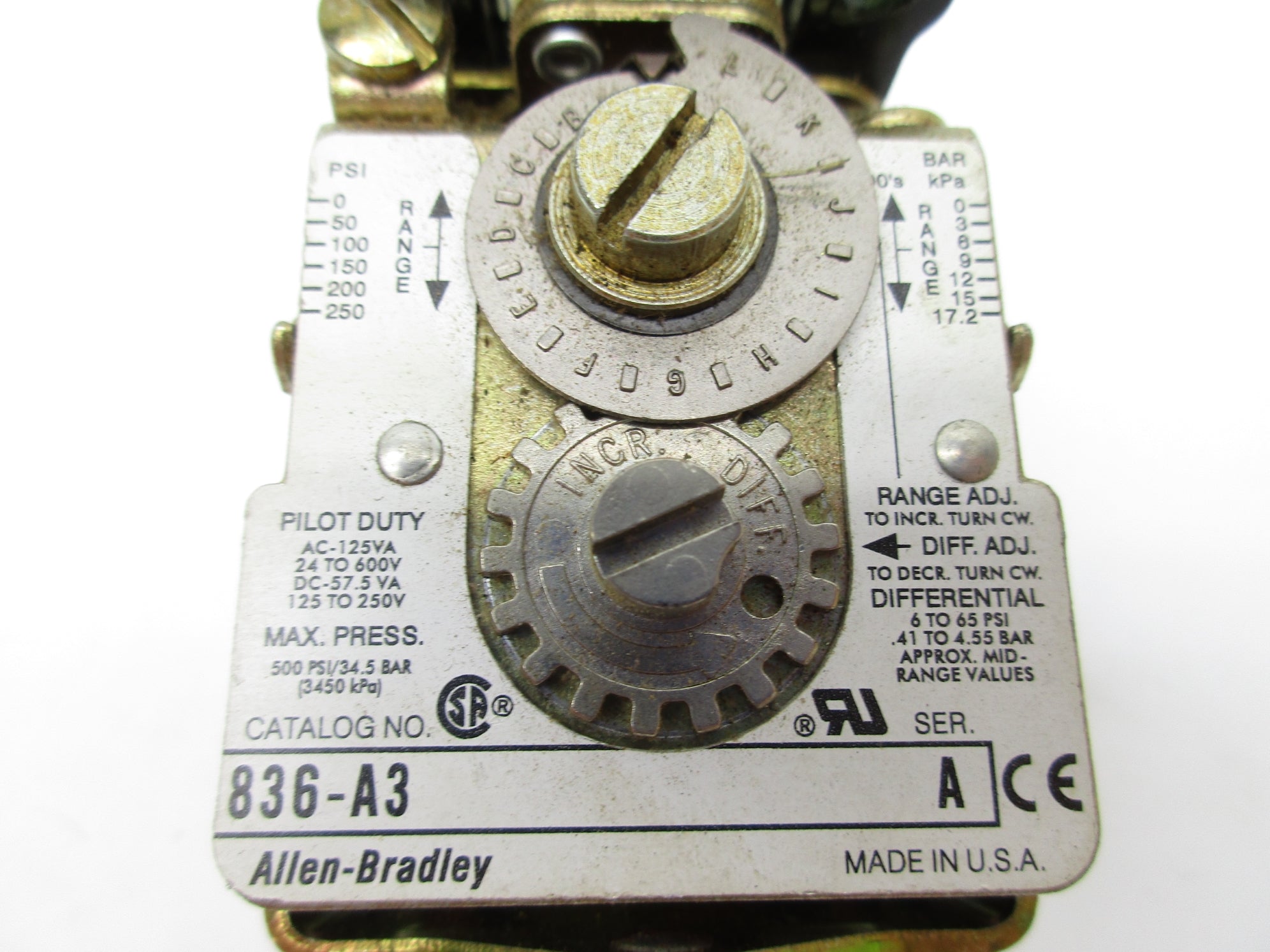 INDUSTRIAL SPARE PART 836-A3 SER. A NSNP