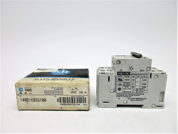 ALLEN BRADLEY 1492-CB2G100 SER. B 480VAC 10A NSMP