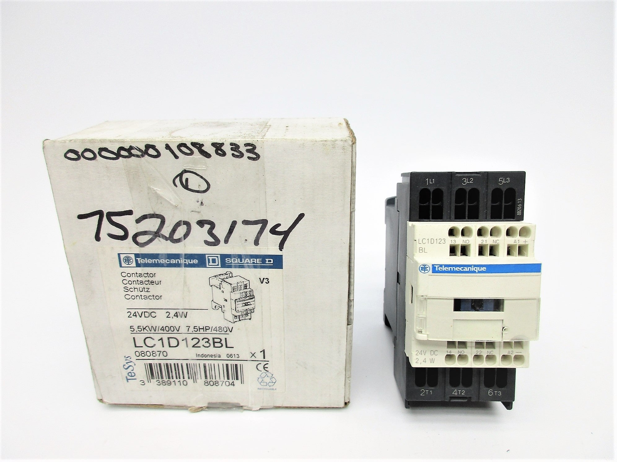 TELEMECANIQUE LC1D123BL 24VDC NSMP