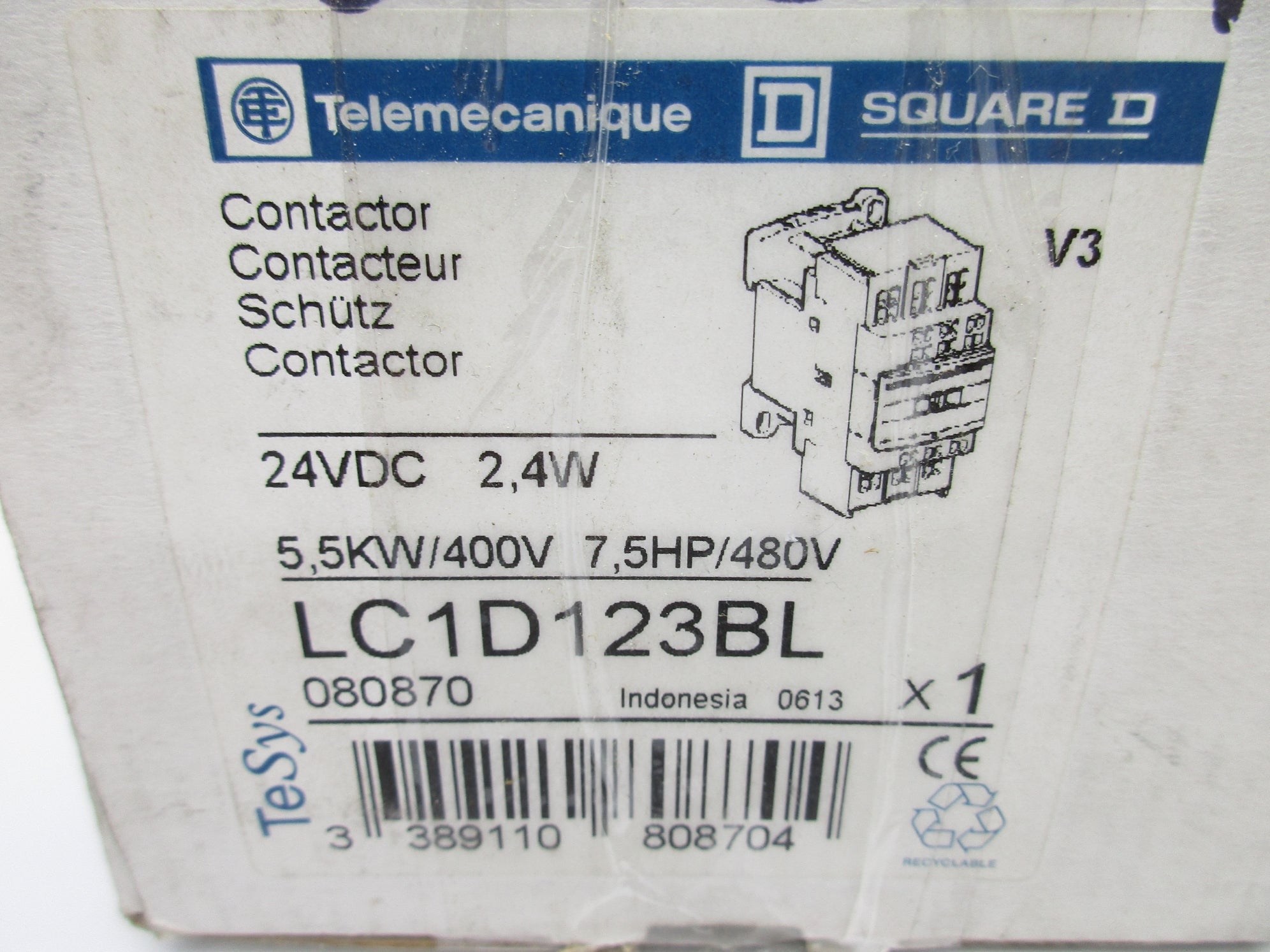 TELEMECANIQUE LC1D123BL 24VDC NSMP
