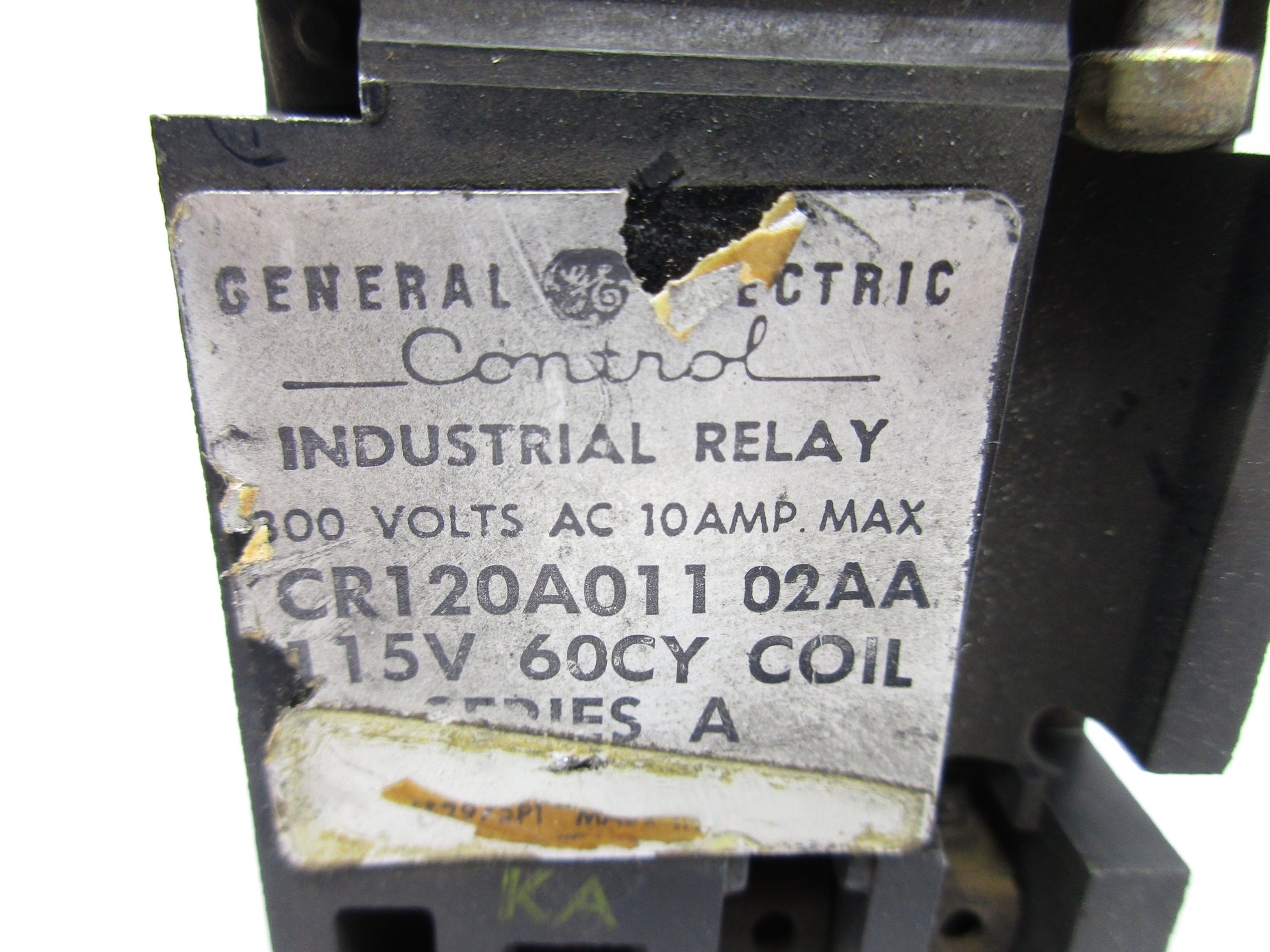 GENERAL ELECTRIC CR120A01102AA SER. A 10A 115V UNMP