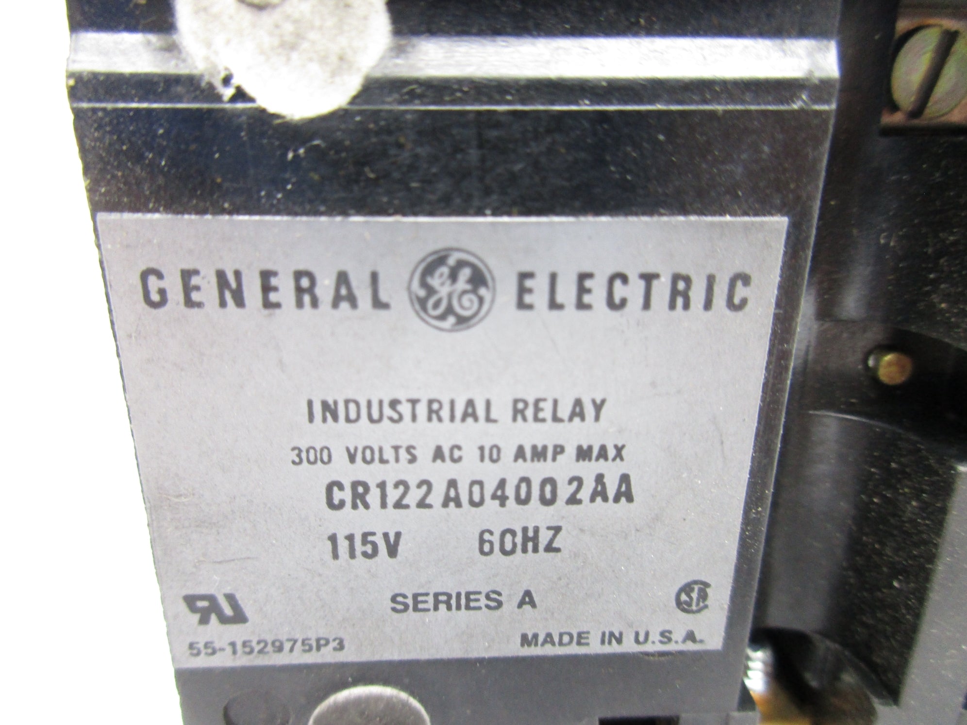 GENERAL ELECTRIC CR122A04002AA SER. A 10A 115V NSNP