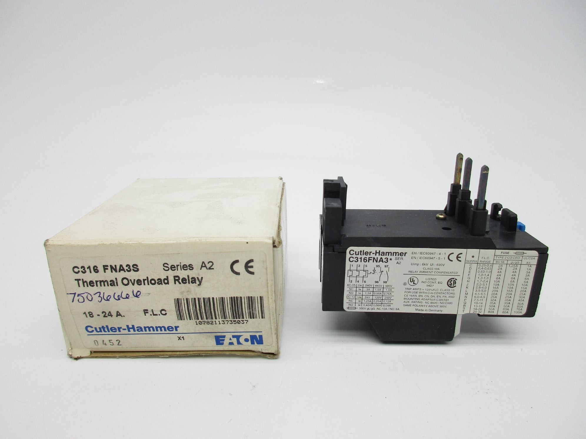 CUTLER HAMMER C316FNA3S SER. A2 690V 18-24A NSMP