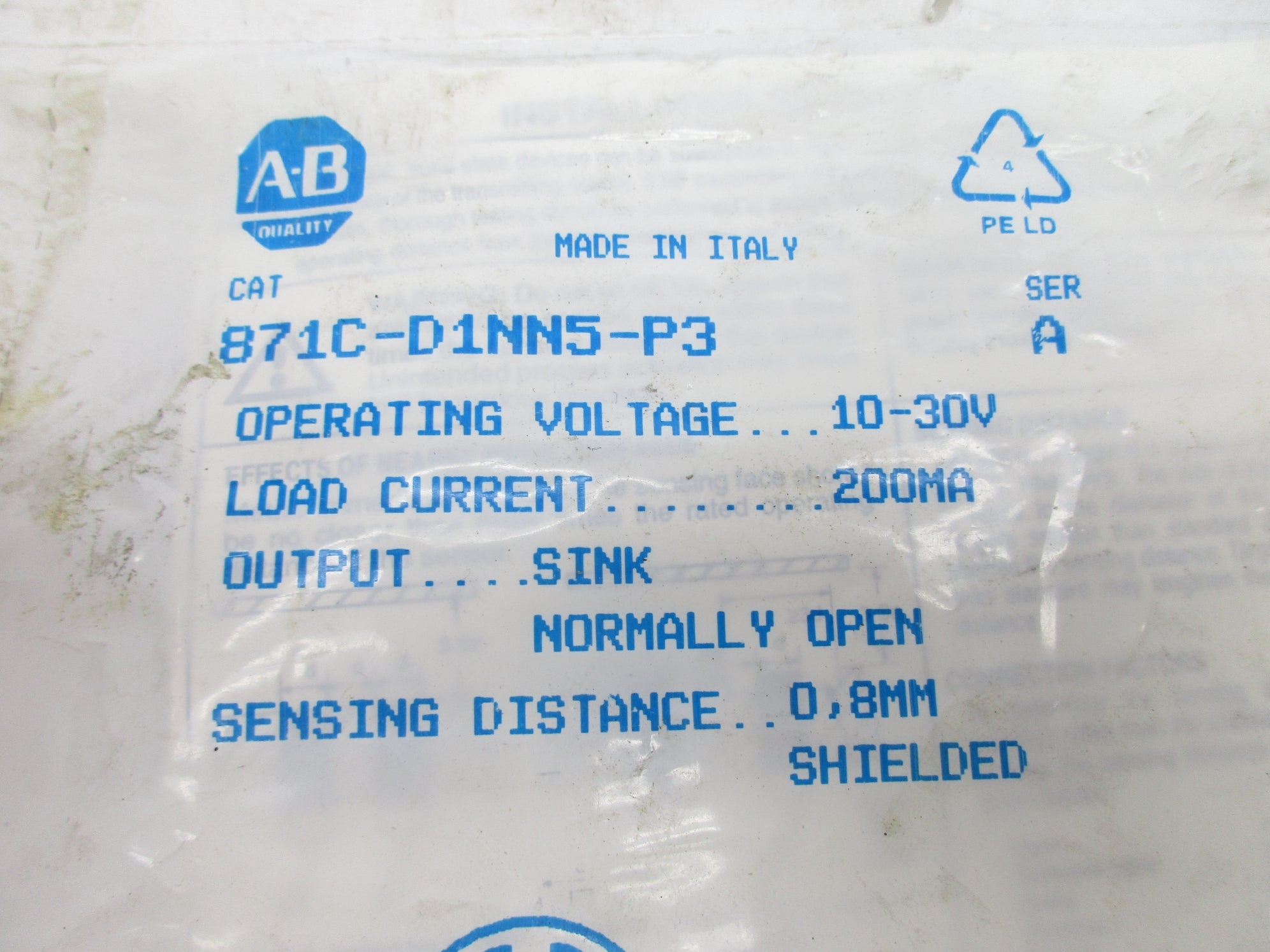 INDUSTRIAL SPARE PART 871C-D1NN5-P3 SER. A NSMP