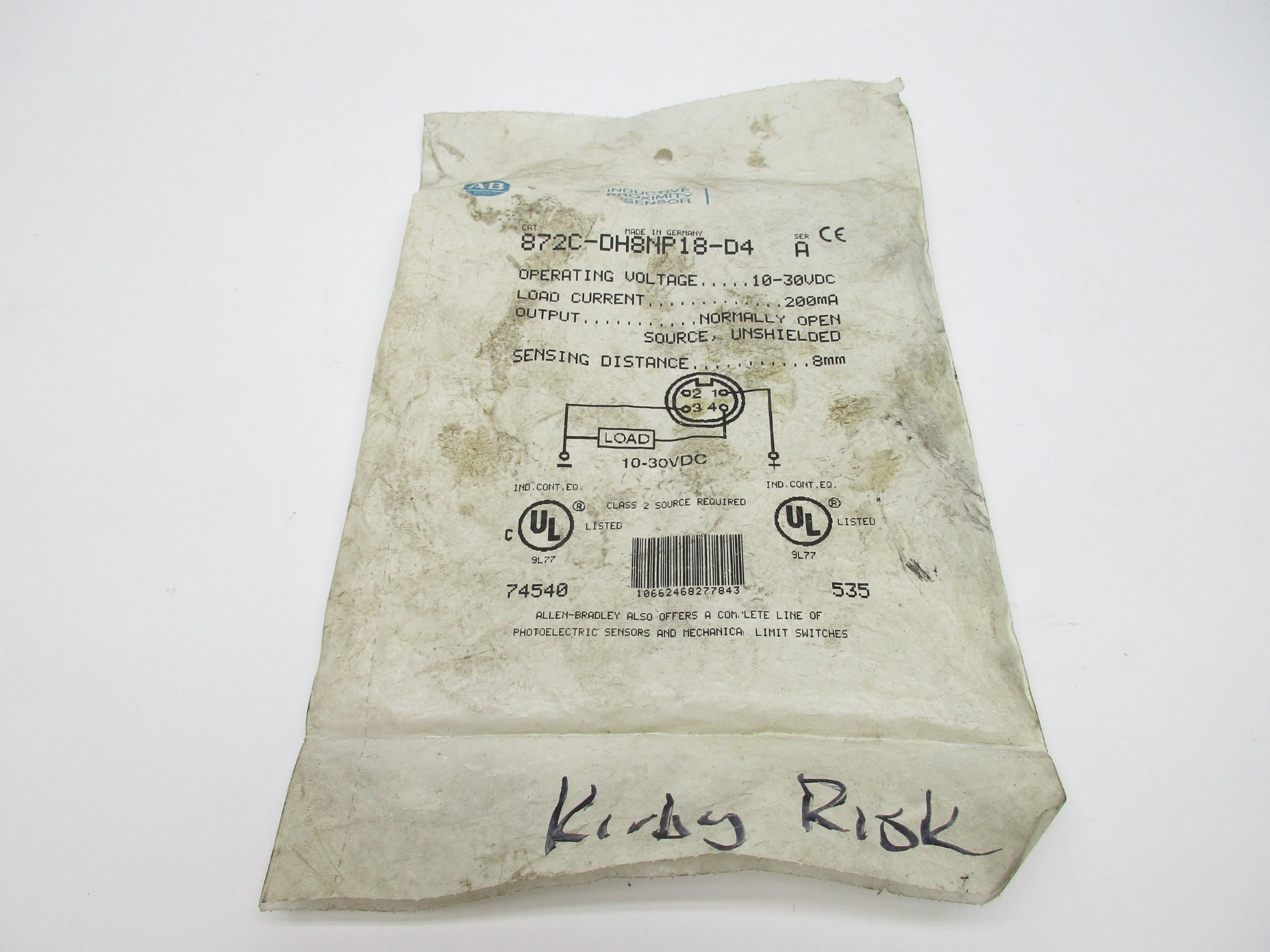 ALLEN BRADLEY 872C-DH8NP18-D4 SER. A NSMP
